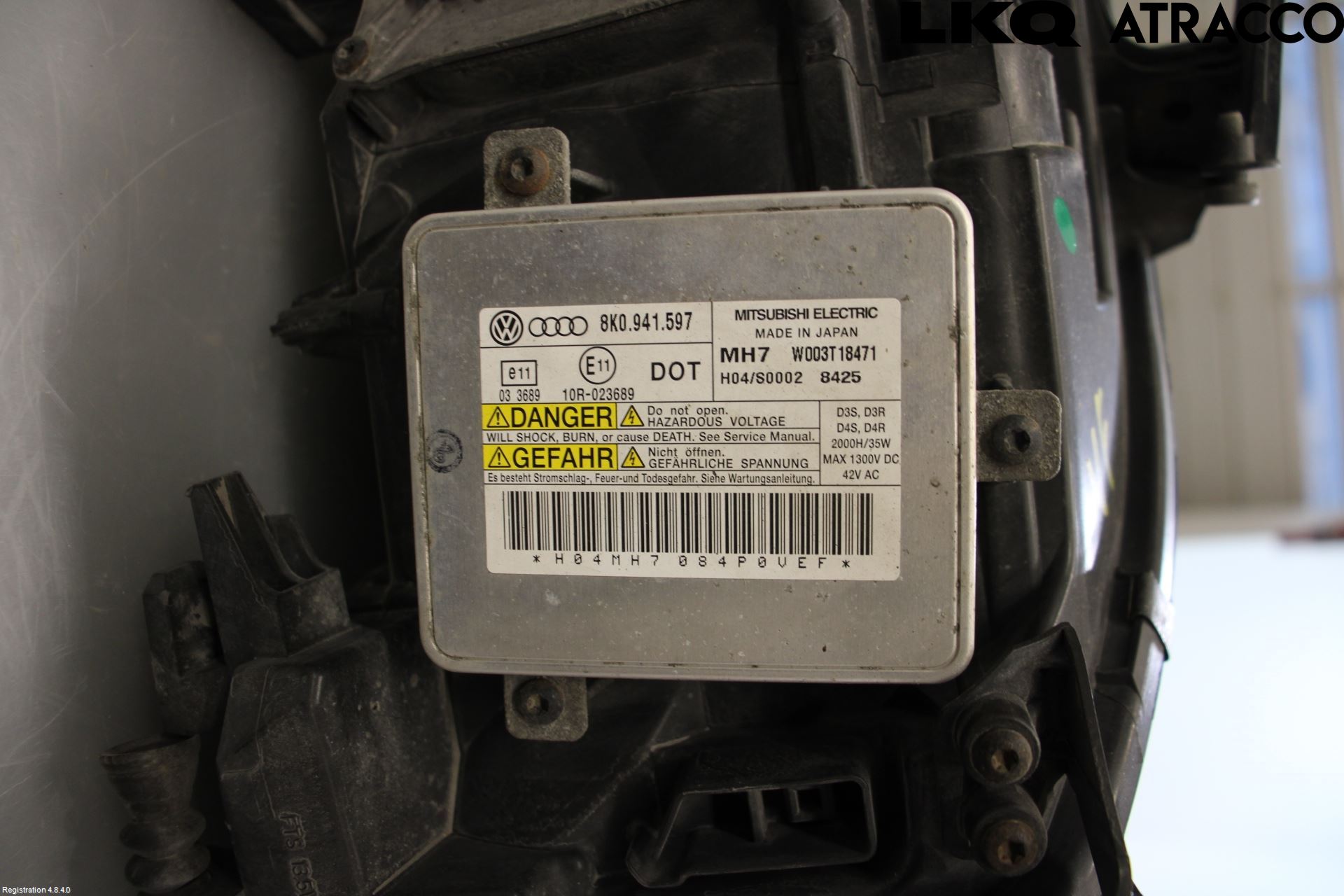 Audi A4/S4 08-11 Strålkastare Vänster