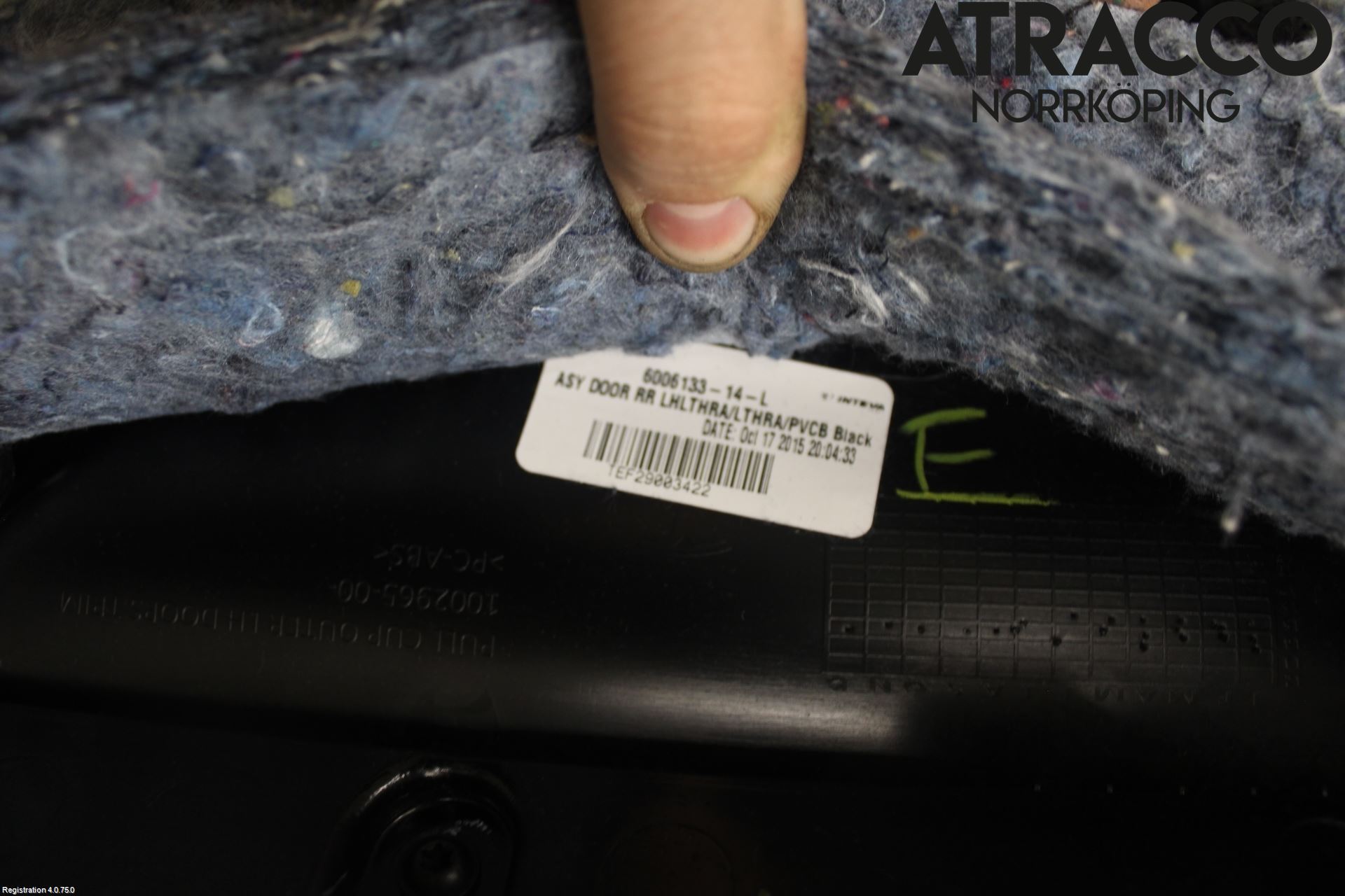 Tesla MODEL S 13- Dörrklädsel Vä