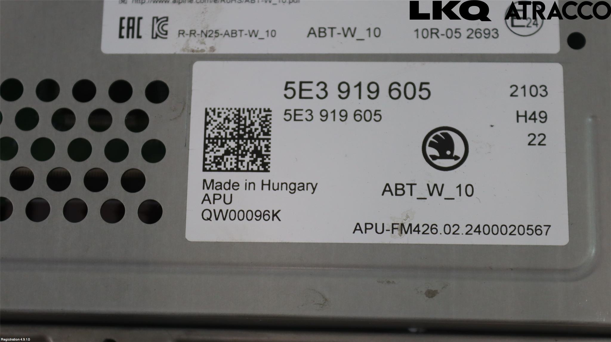 Skoda OCTAVIA (NX) 20- Multifunktionsdisplay