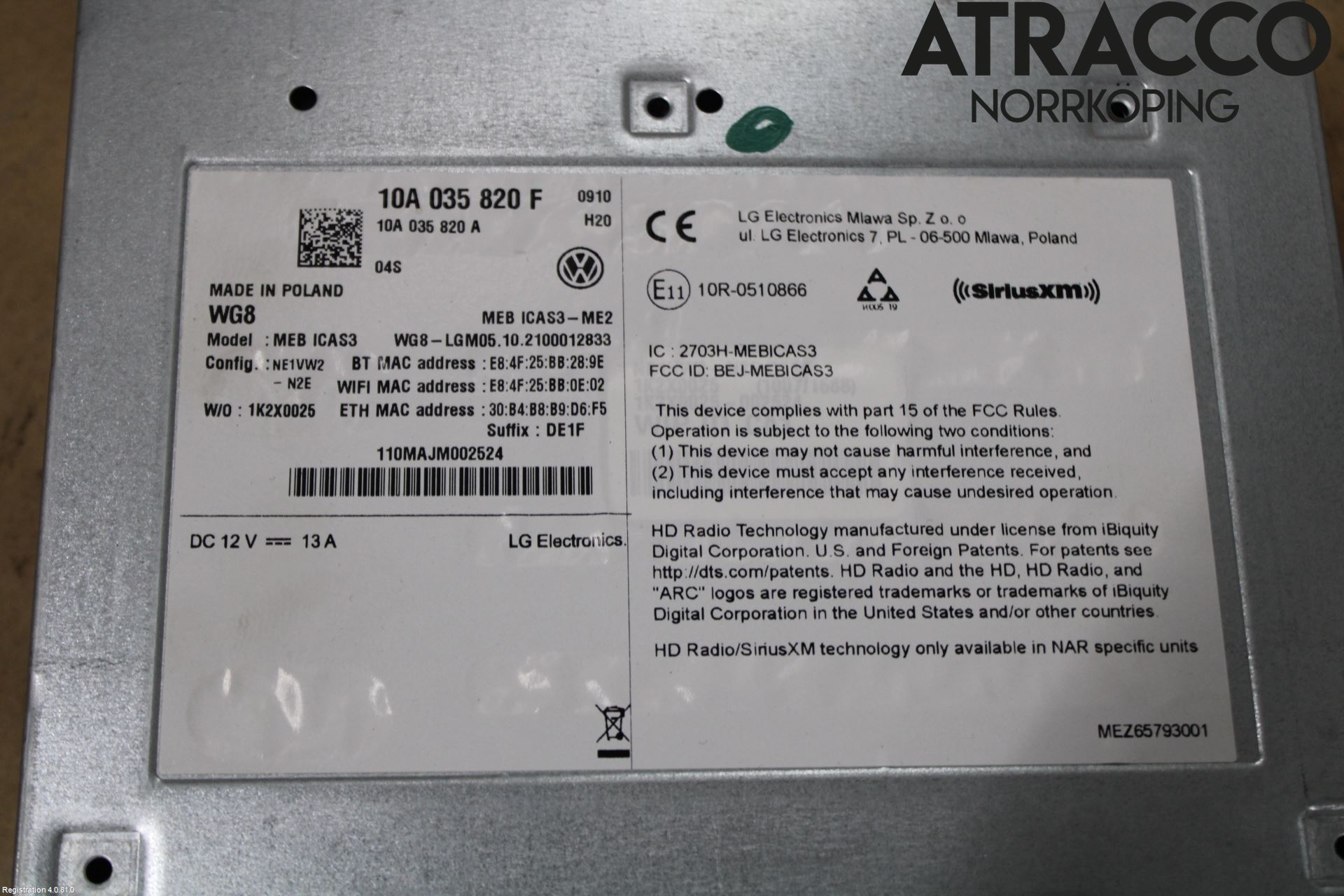 Volkswagen VW ID.4 21- Cd Radio - Multimediapanel