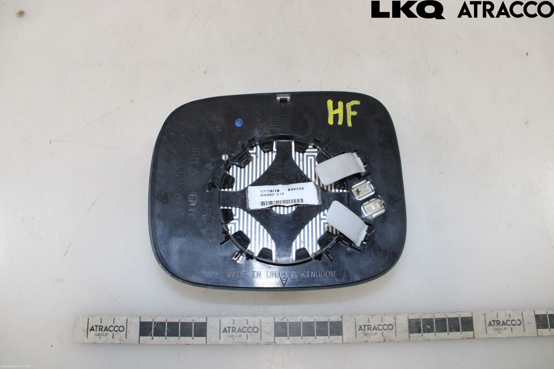 Volvo XC70 14-16 Spegelglas Hö