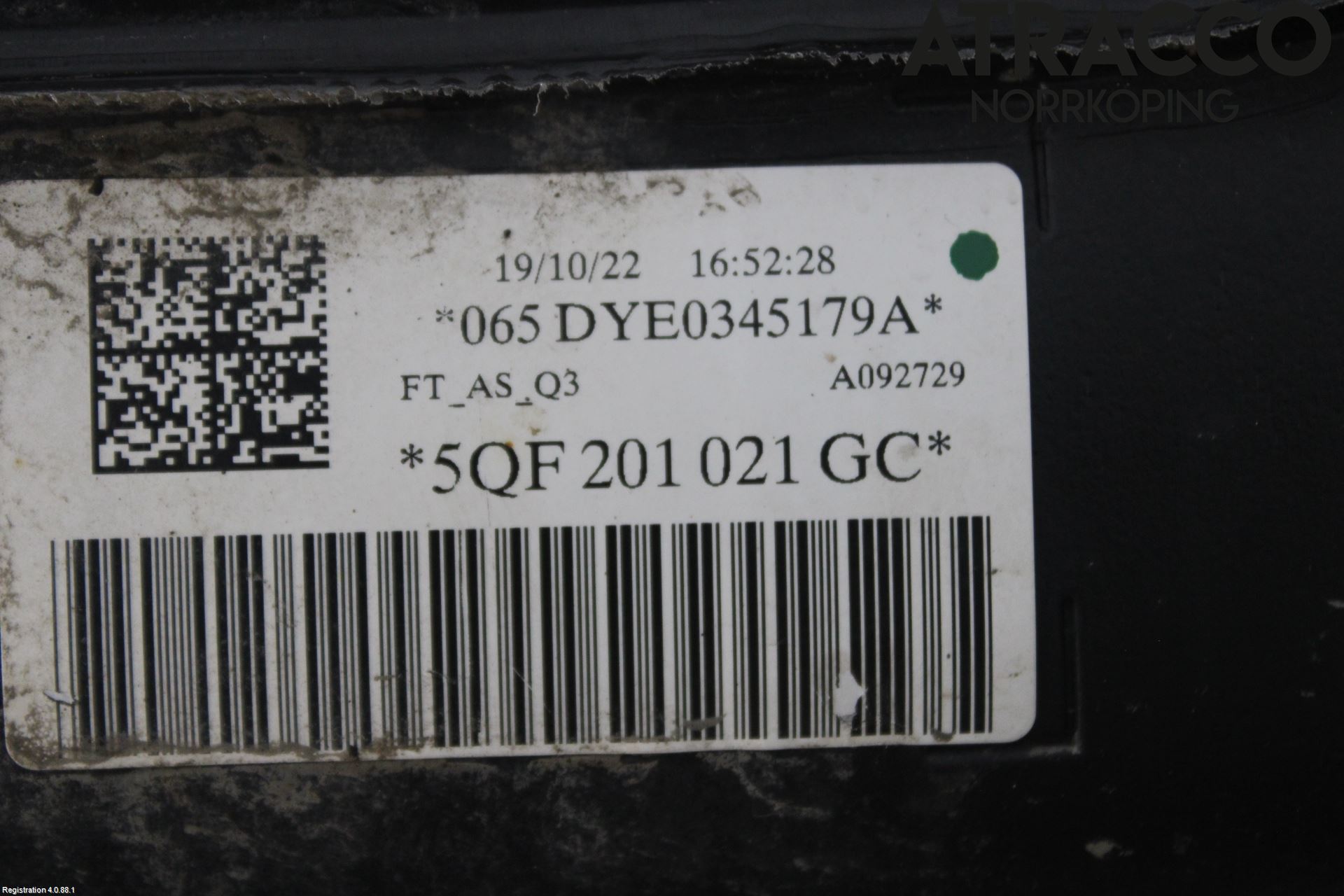 Audi Q3 F3 19- Bränsletank Insprutning