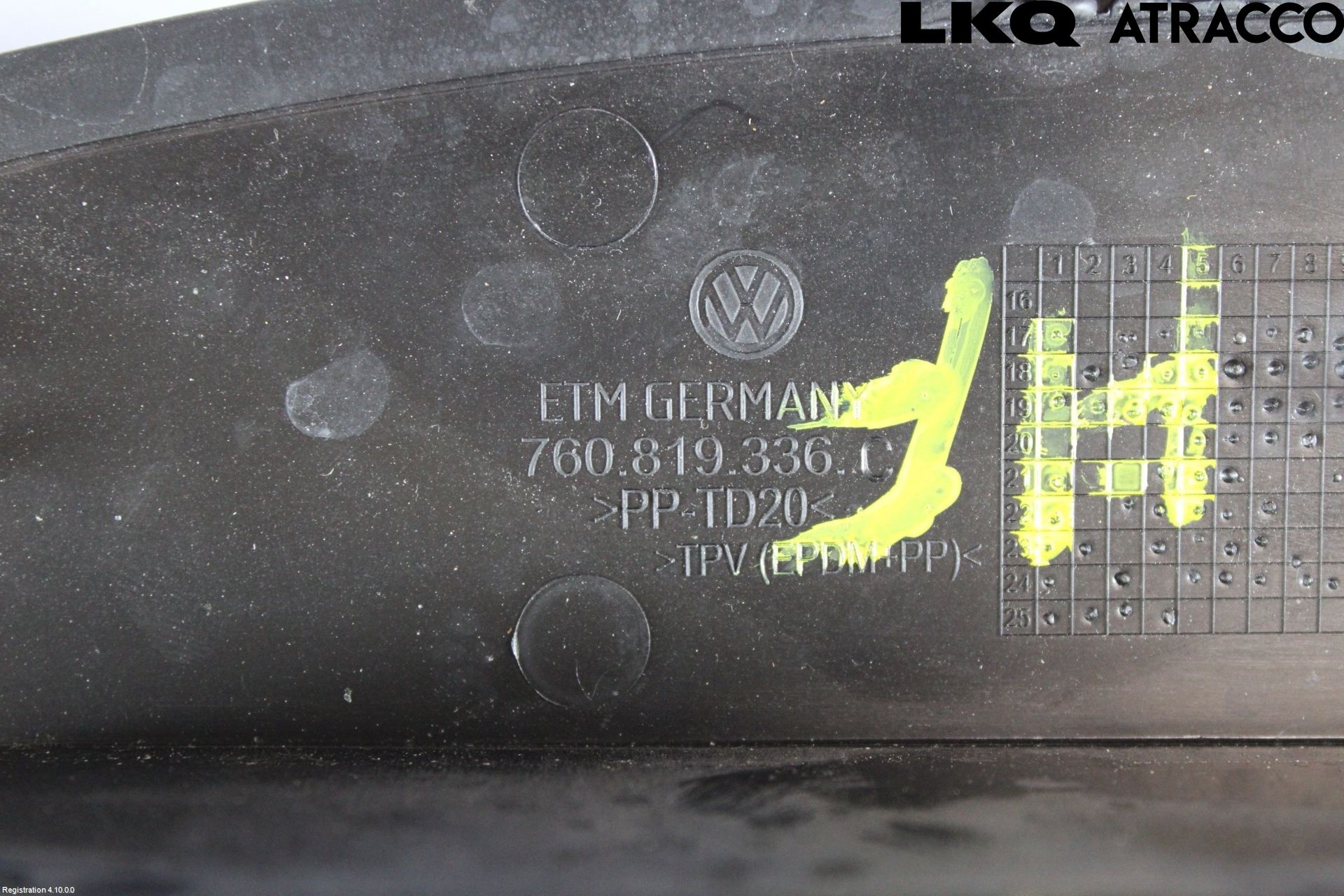 Volkswagen VW TOUAREG CR 18- Torpedplåt-Torpedplast