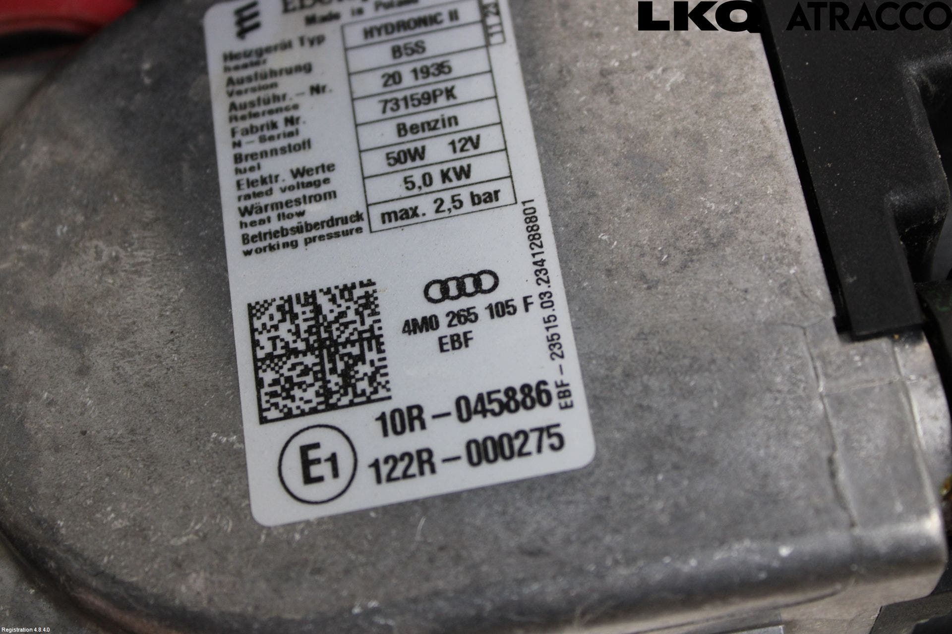 Audi A4/S4 B9 20- Bensinvärmare