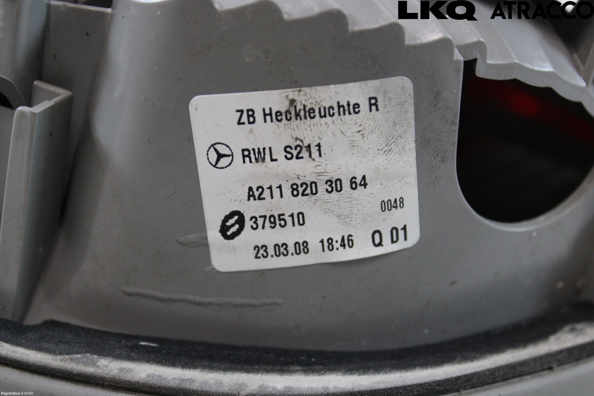 Mercedes-Benz MB E-KLASS (W211) 02-09 Bakljus Lucka Hö