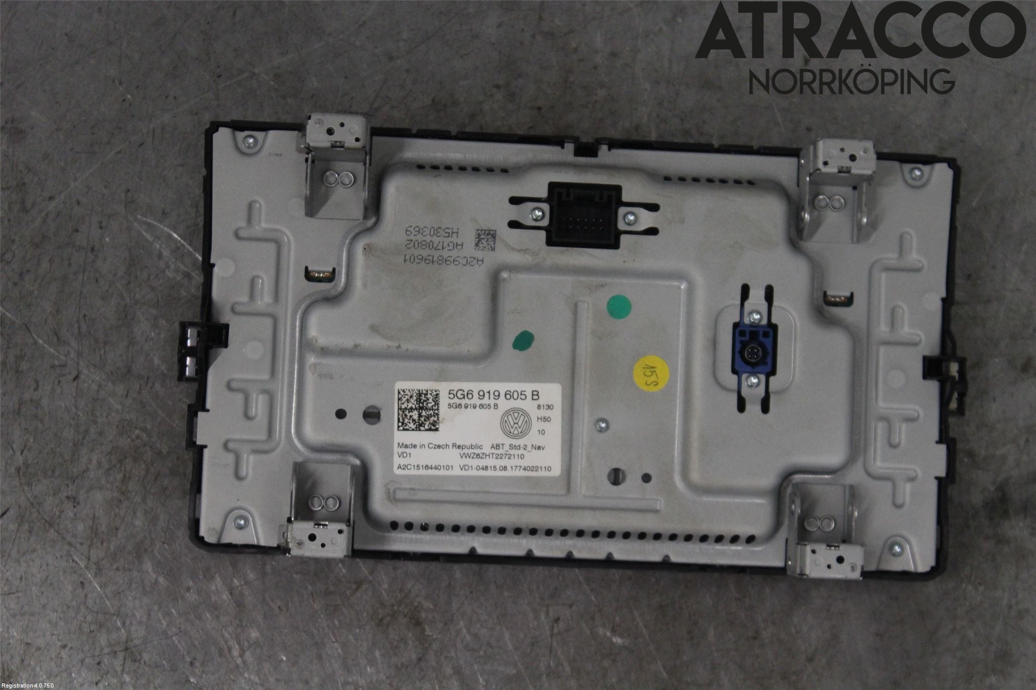 Volkswagen VW PASSAT 15-19 Multifunktionsdisplay