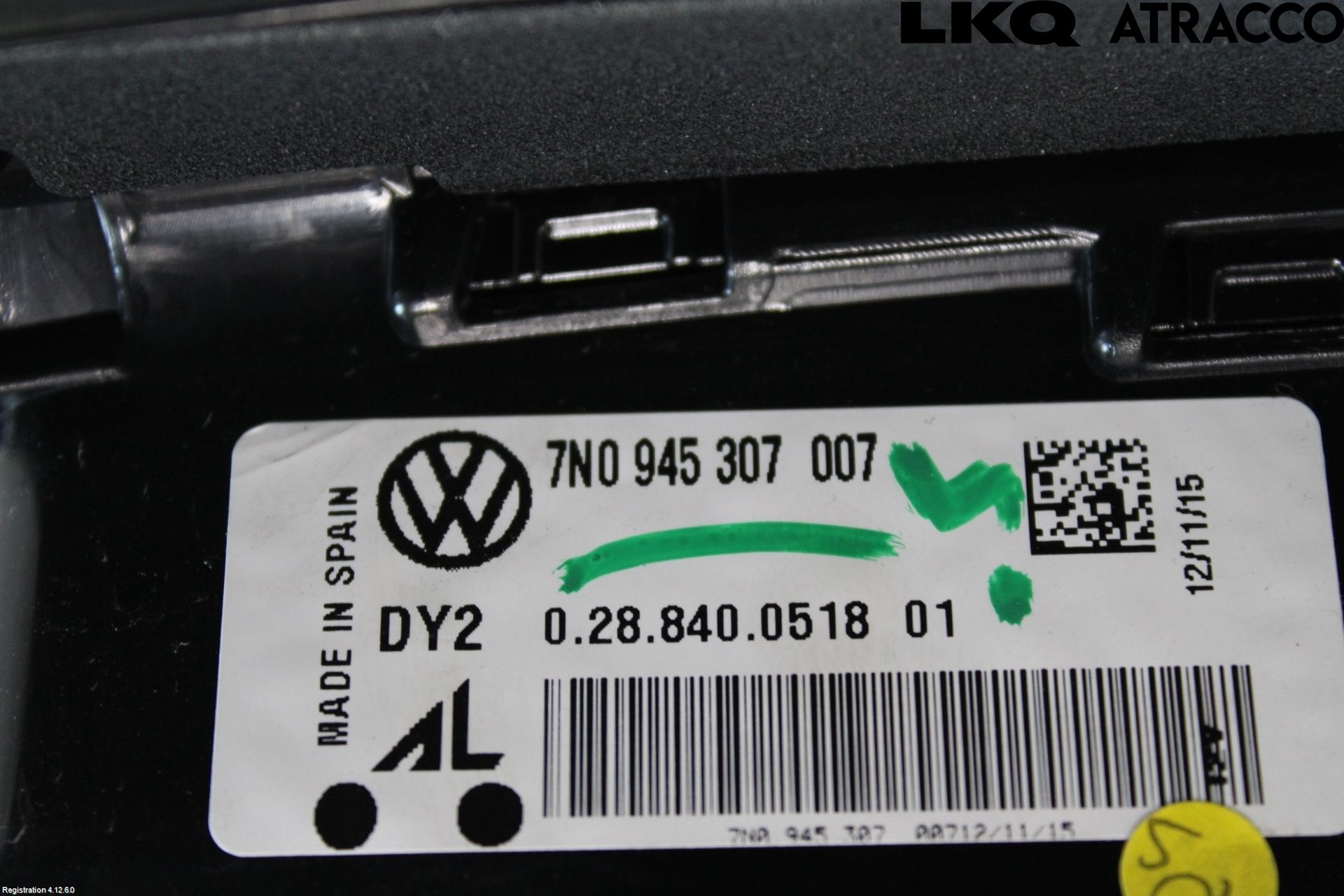 Volkswagen VW SHARAN 11- Bakljus Lucka Vä