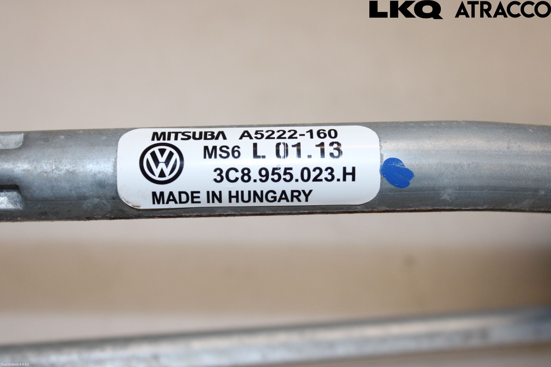Volkswagen VW PASSAT CC 08-16 Torkarmekanism Vindruta