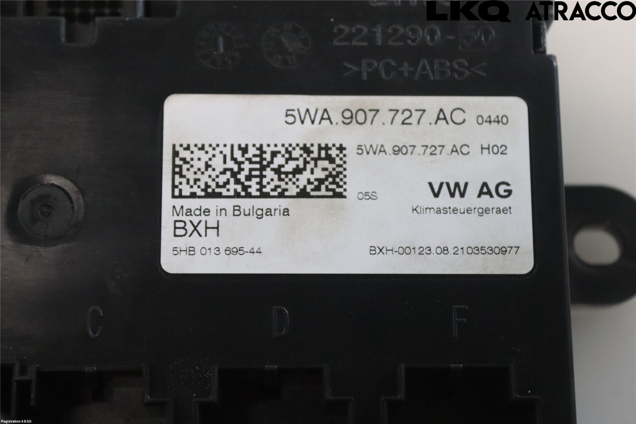 Volkswagen VW CADDY 21- Ac Styrenhet Ac Manöveren