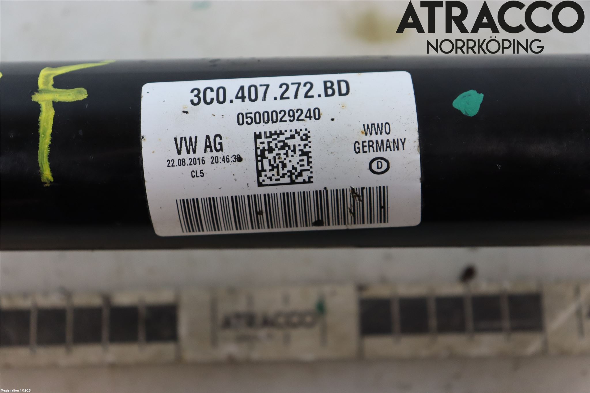 Skoda YETI Drivaxel Fram Höger