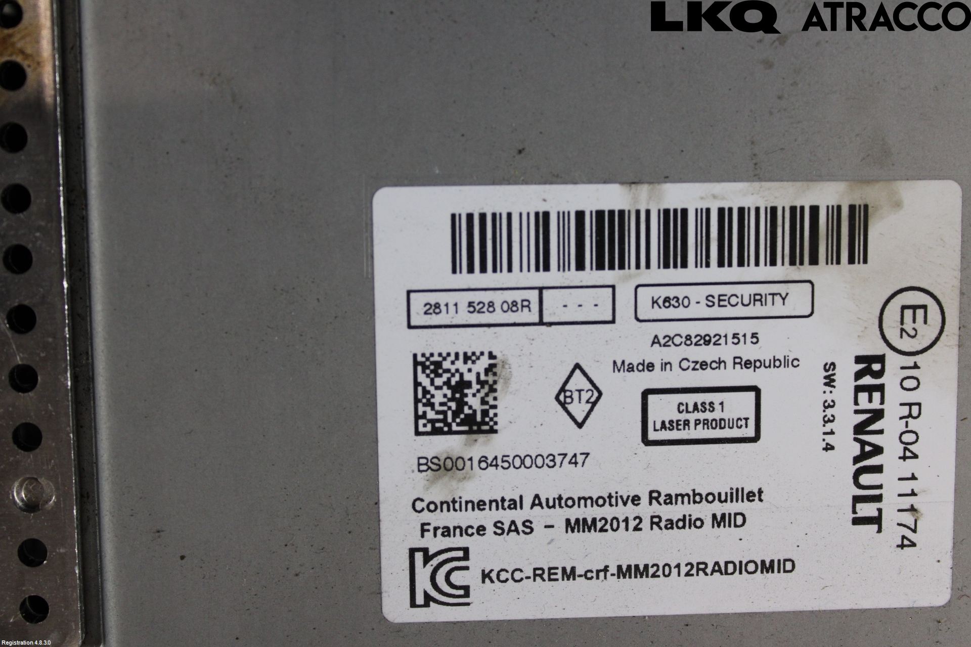 Renault KANGOO II 15-21 Cd Radio - Multimediapanel