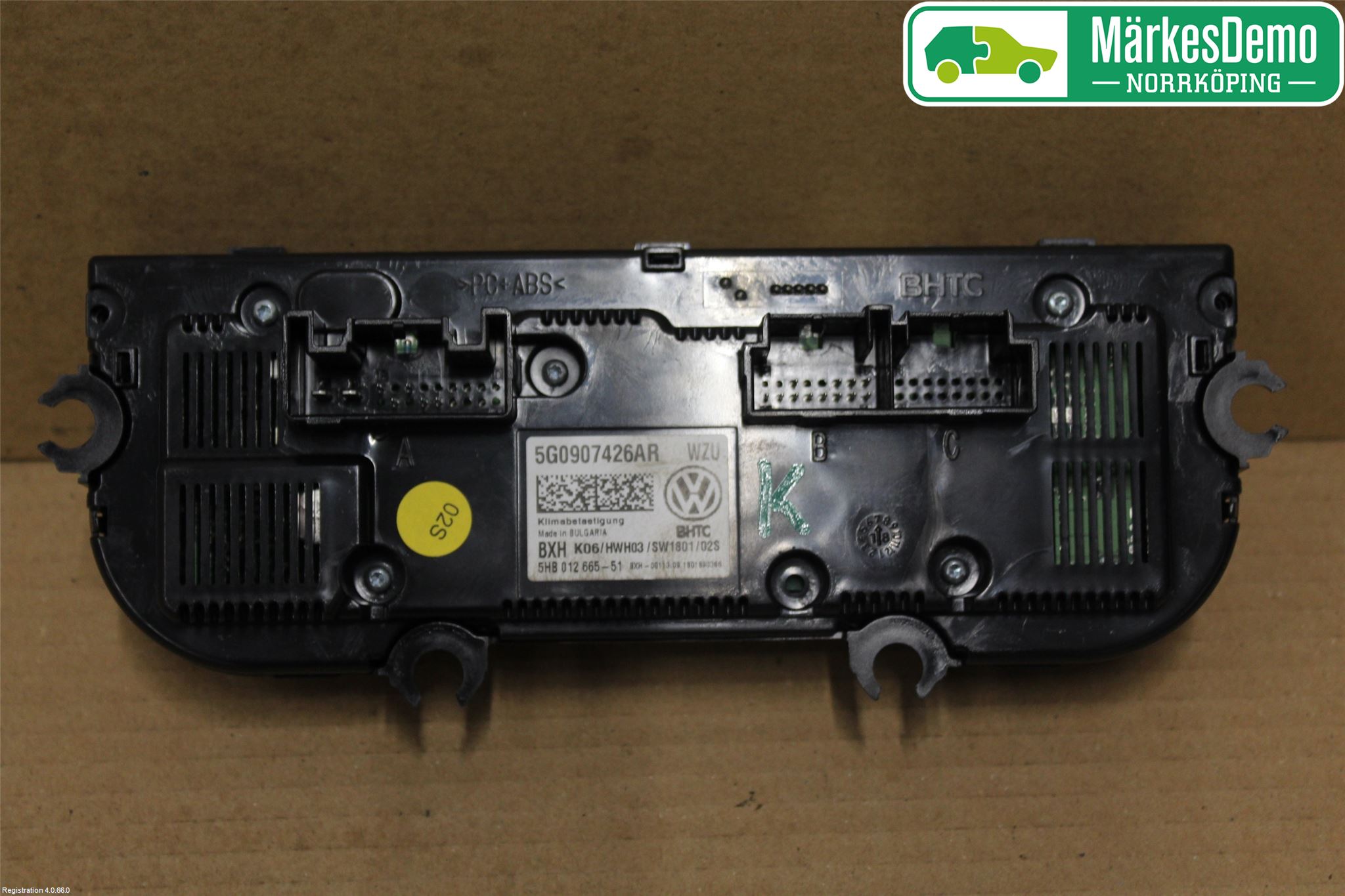 Volkswagen VW GOLF / E-GOLF VII 13-20 Värmereglage