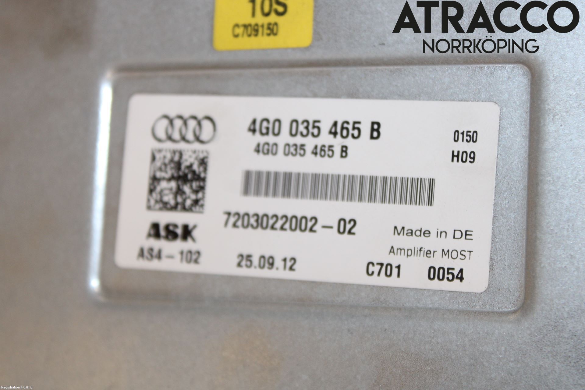 Audi A6/S6 4G 11-18 Radio-Stereo Förstärkare