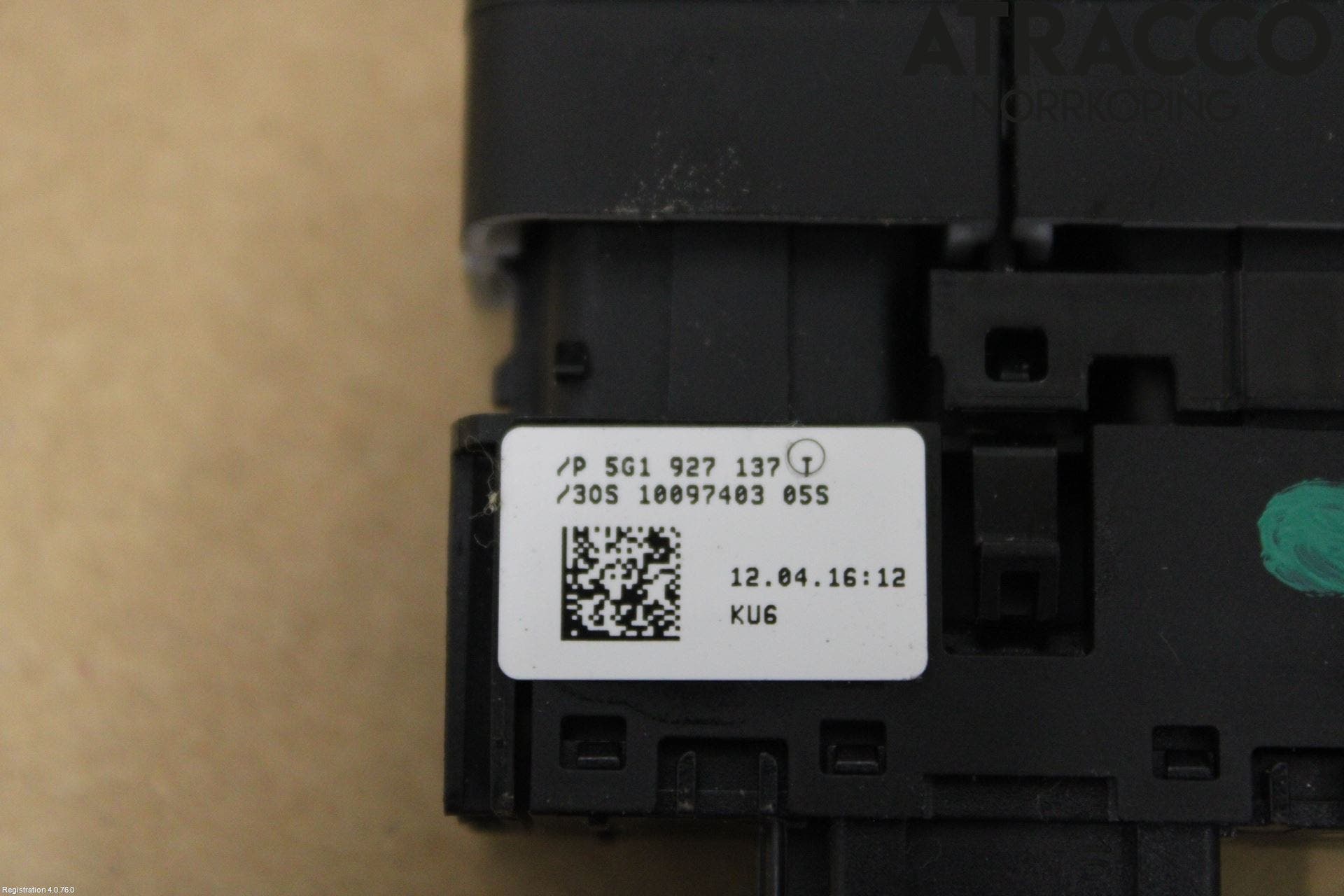 Volkswagen VW GOLF / E-GOLF VII 13-20 Strömställare Övrigt