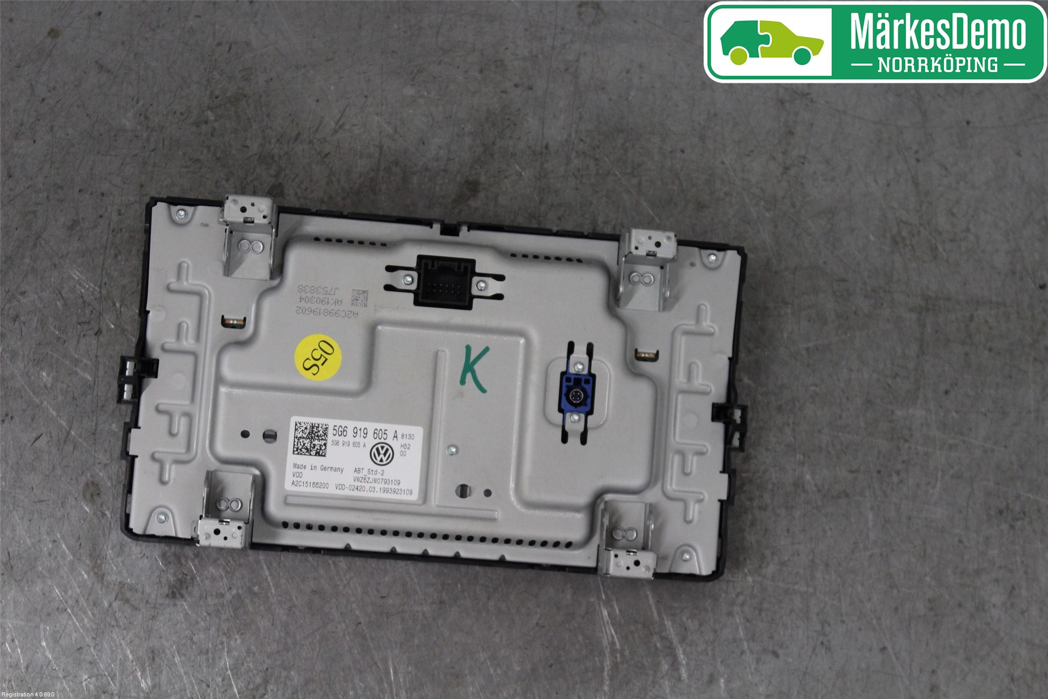 Volkswagen VW GOLF / E-GOLF VII 13-20 Multifunktionsdisplay