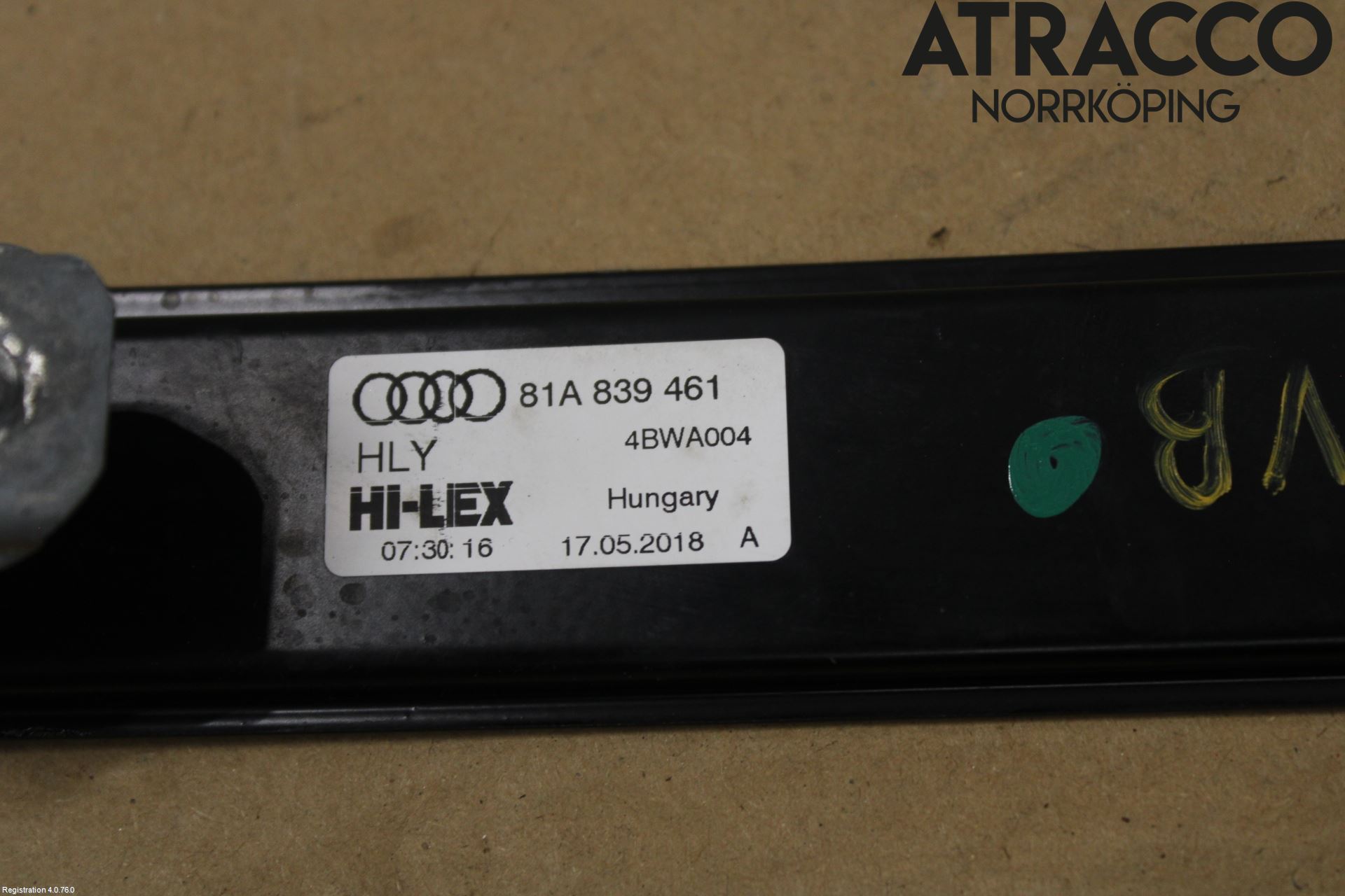 Audi Q2/SQ2 17- Fönsterhiss El Kompl