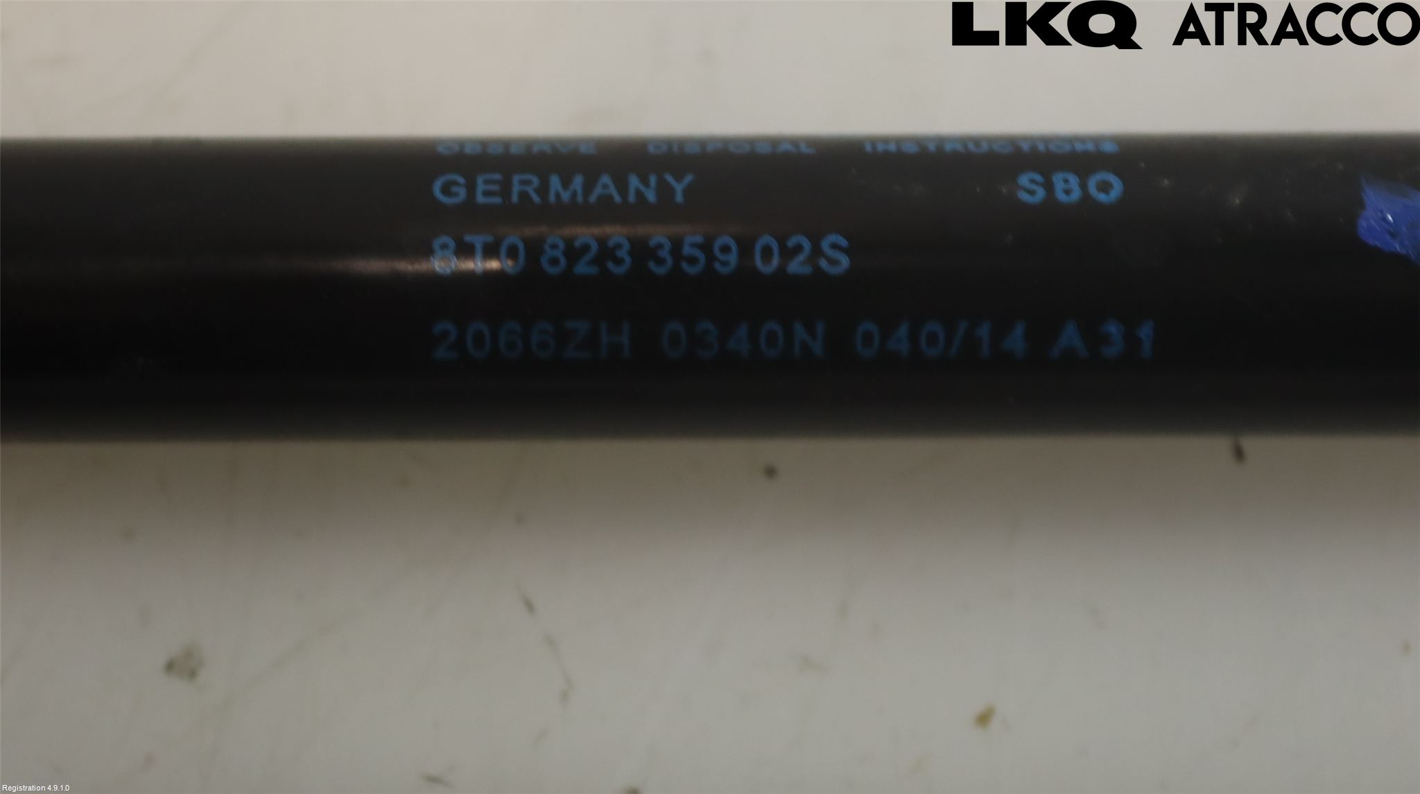 Audi A4 12-15 Gasfjäder Motorhuv