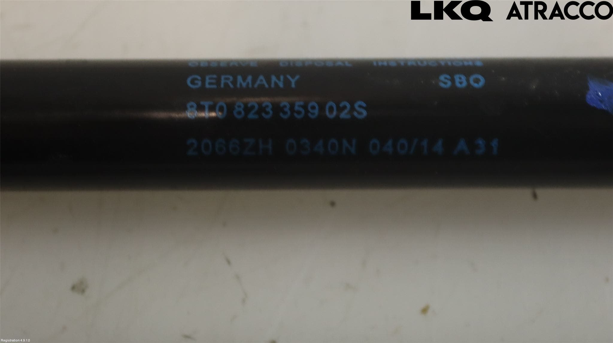 Audi A4 12-15 Gasfjäder Motorhuv