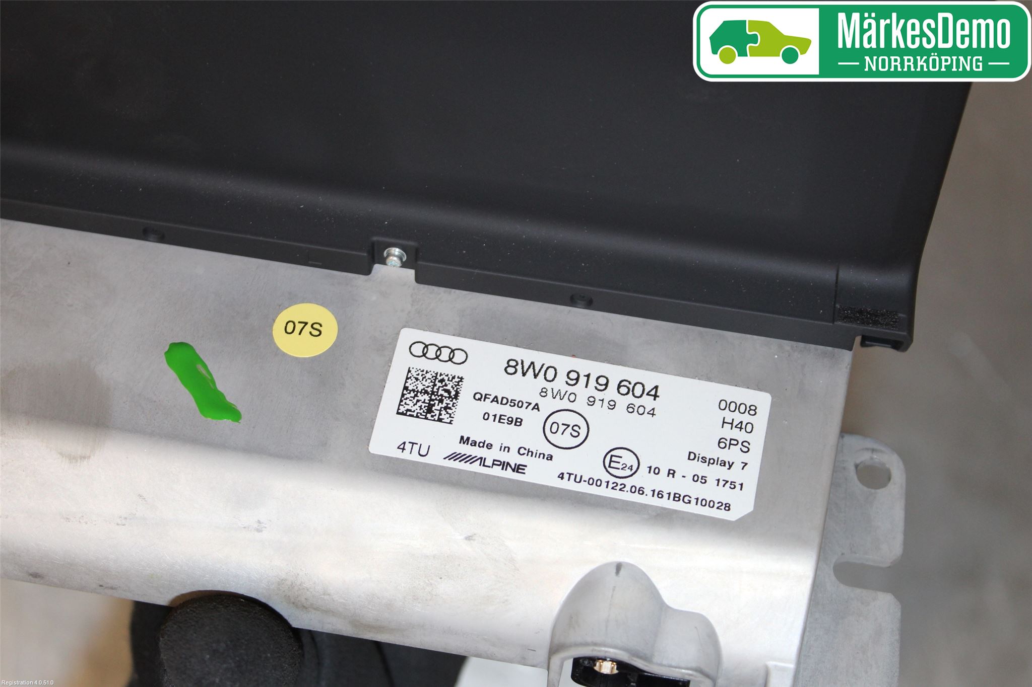 Audi A4/S4 B9 16-19 Multifunktionsdisplay