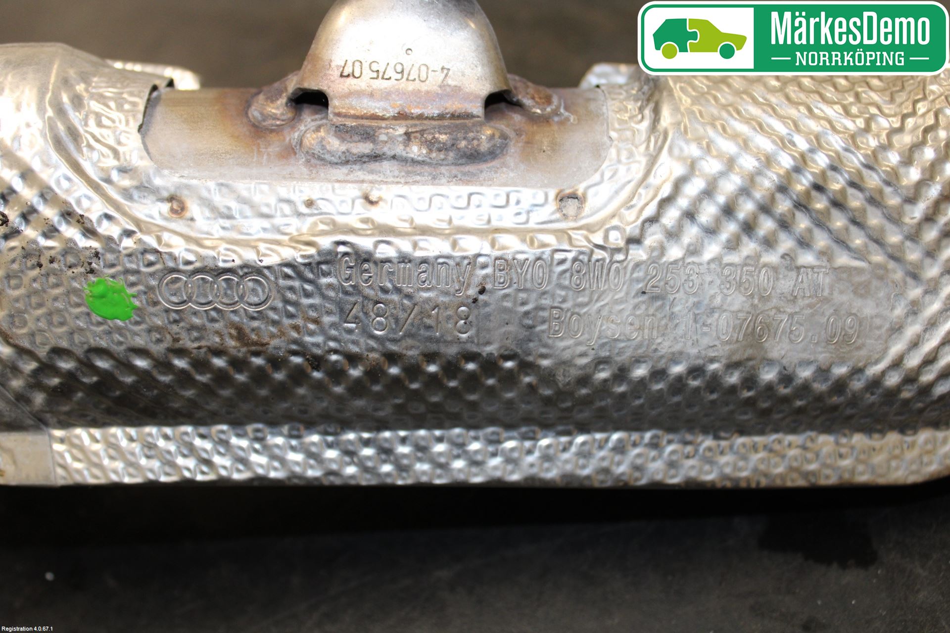 Audi A4/S4 B9 16-19 Avgas Främre Rör