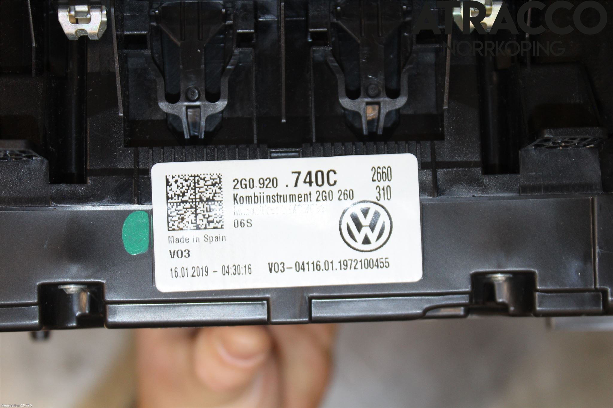 Volkswagen VW POLO VI 18->> Instrument Komb
