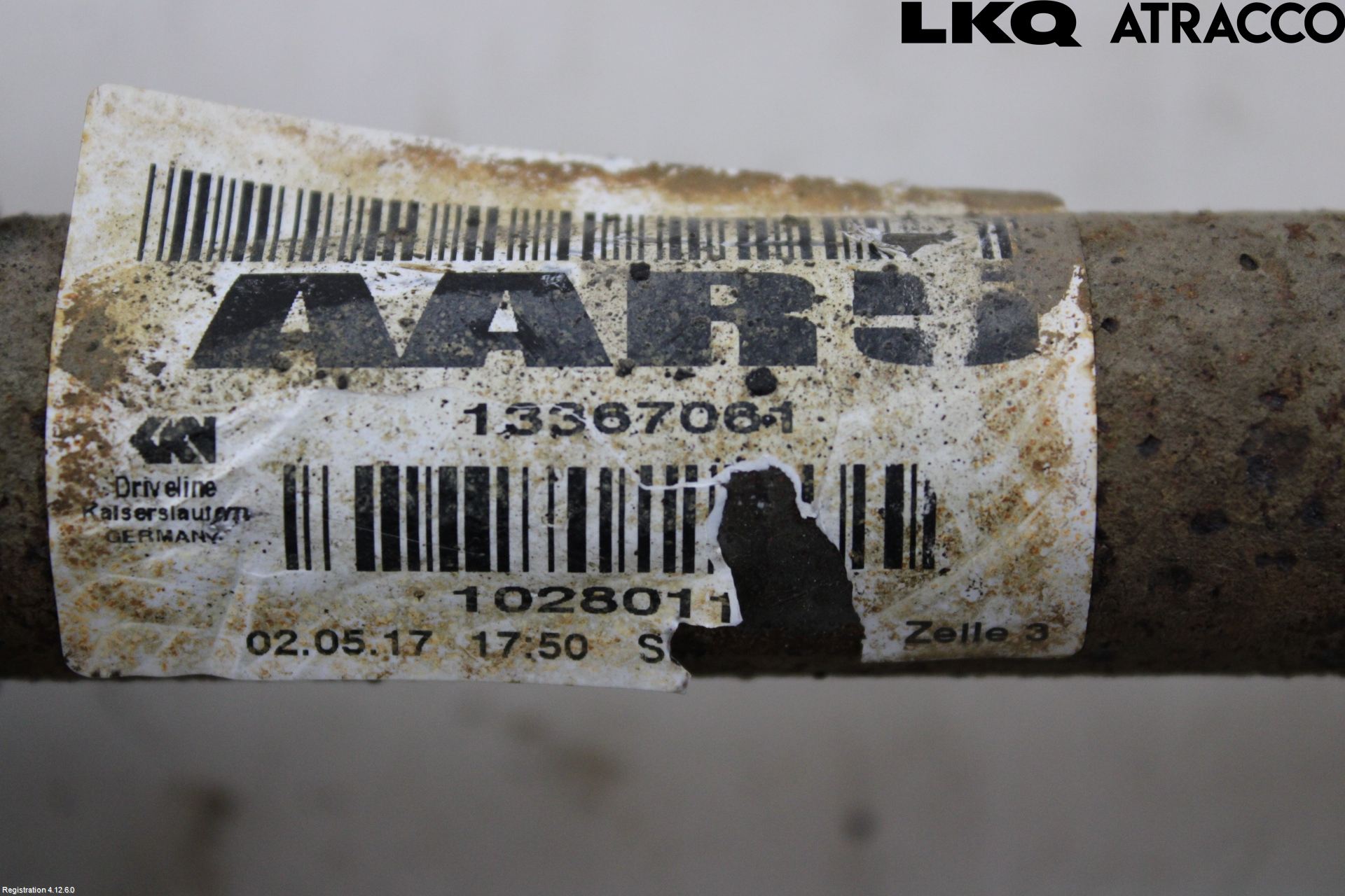 Opel ASTRA K 16-22 Drivaxel Fram Vänster