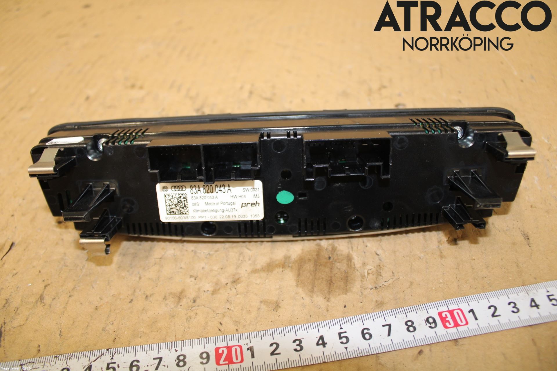 Audi A1 19- Värmereglage