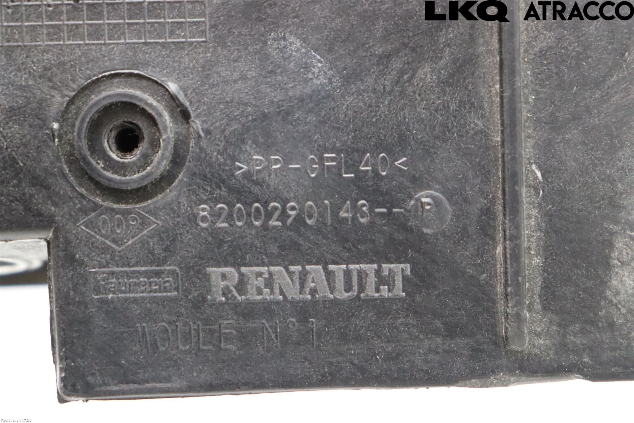 Renault CLIO III  09-12 Front Huvlåsplåt-Balk