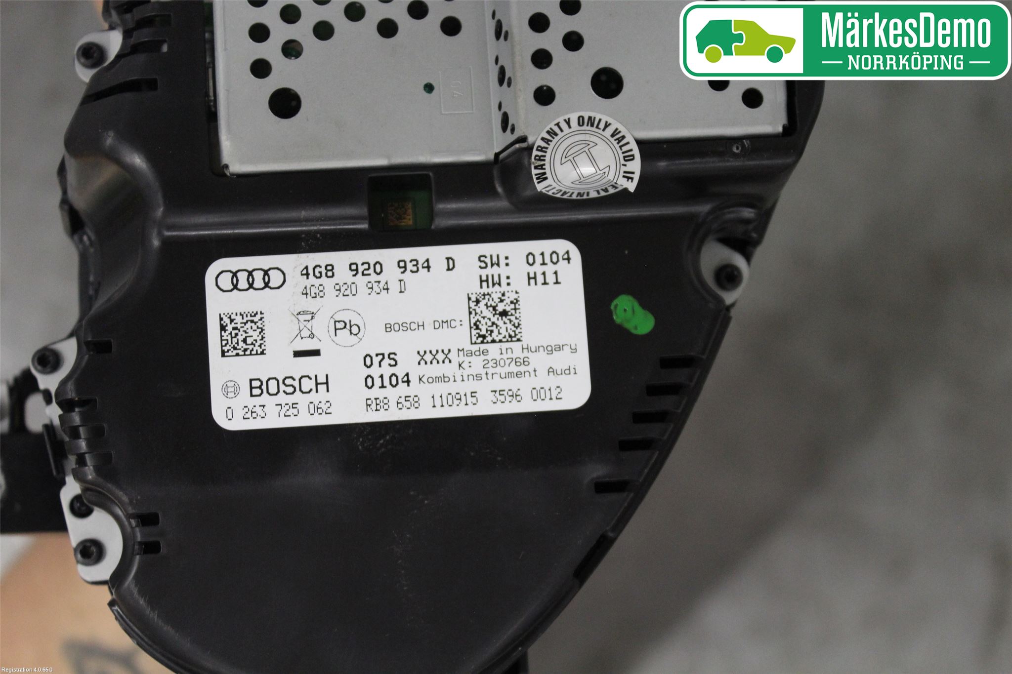 Audi A7/S7 4G 11-17 Instrument Komb