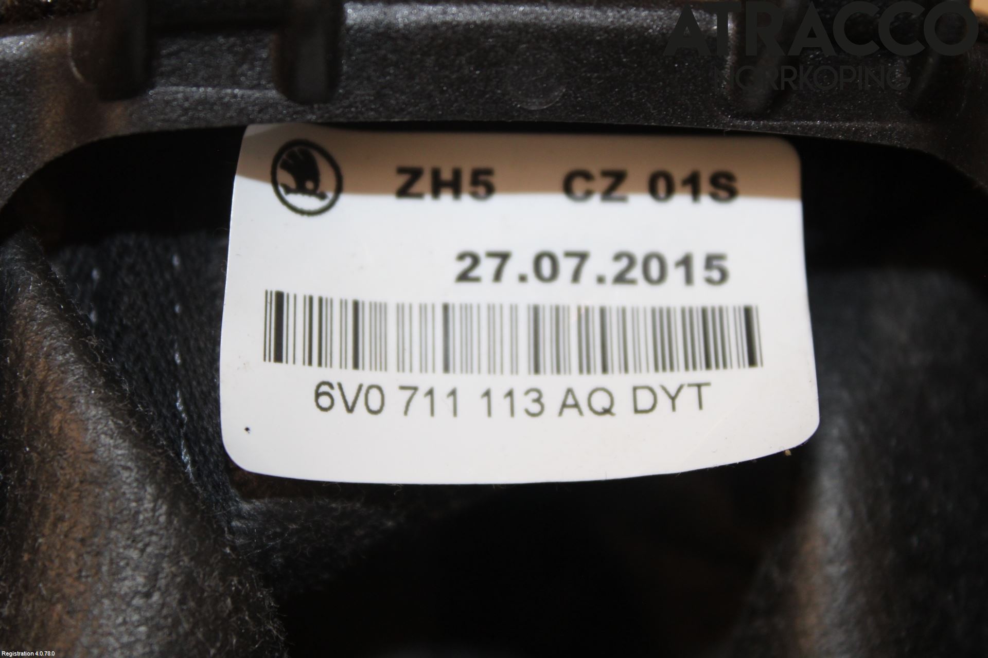 Skoda FABIA 15-21 Växelspaksdamask