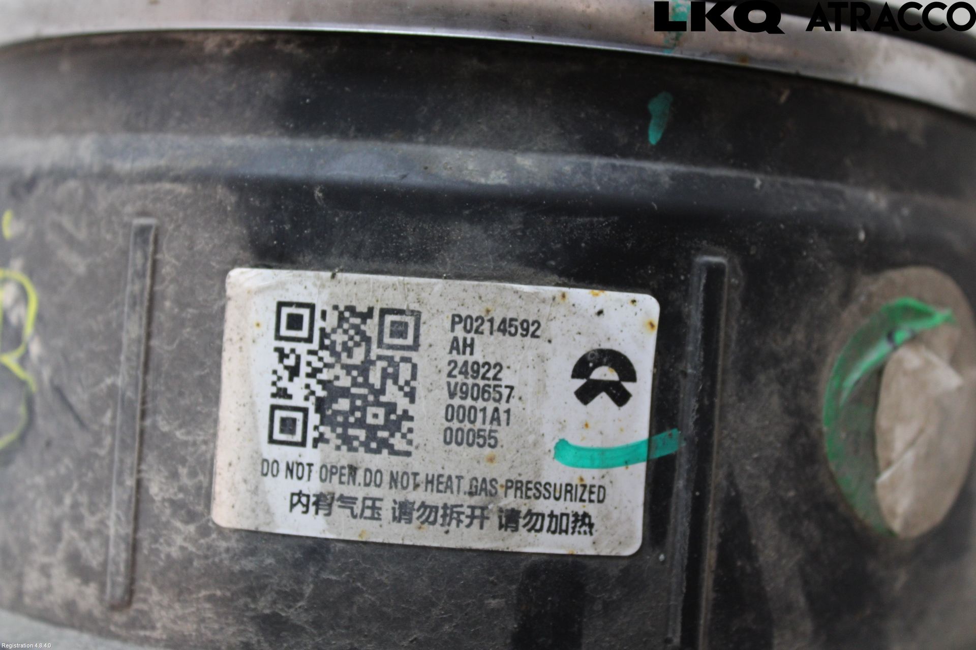 Kia NIO ET7 22- Nivå-Luftfjädring Bälg