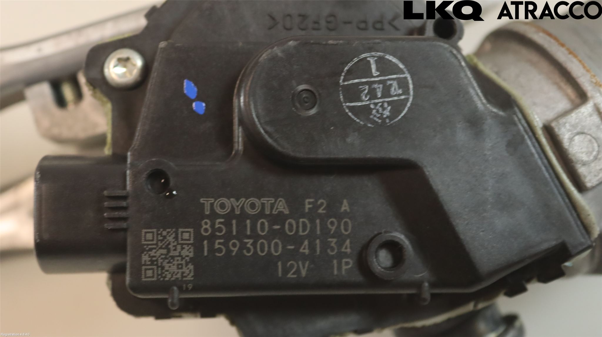 Toyota YARIS XP130 12-14 Torkarmekanism Vindruta