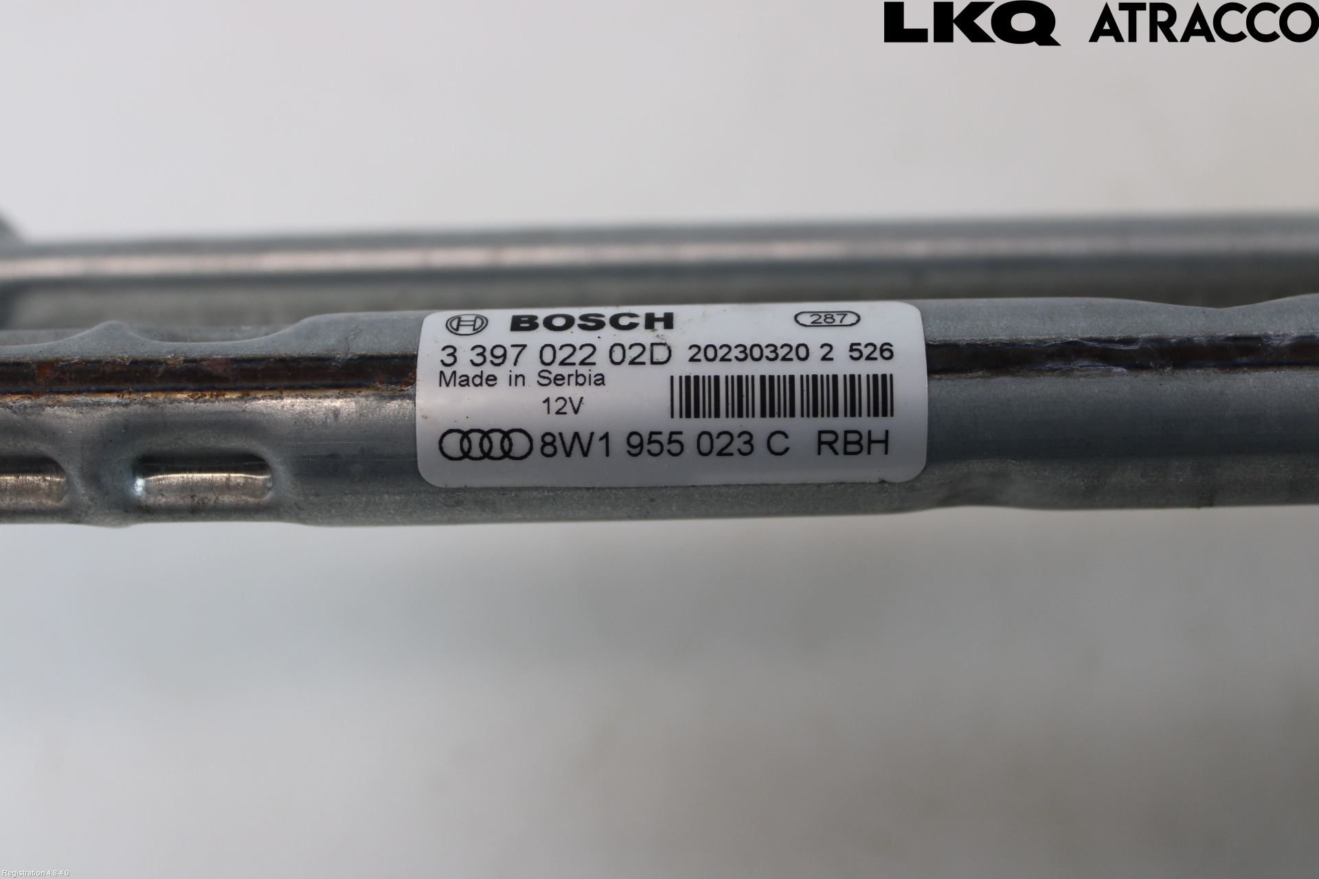 Audi A4/S4 B9 20- Torkarmekanism Vindruta