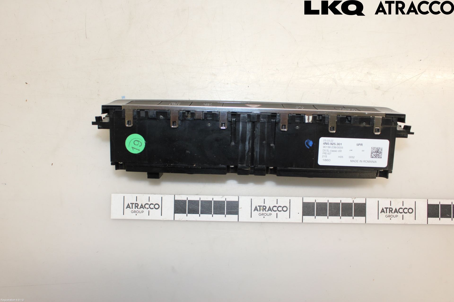 Audi E-TRON, S GE 19- Strömställare Multifunktion