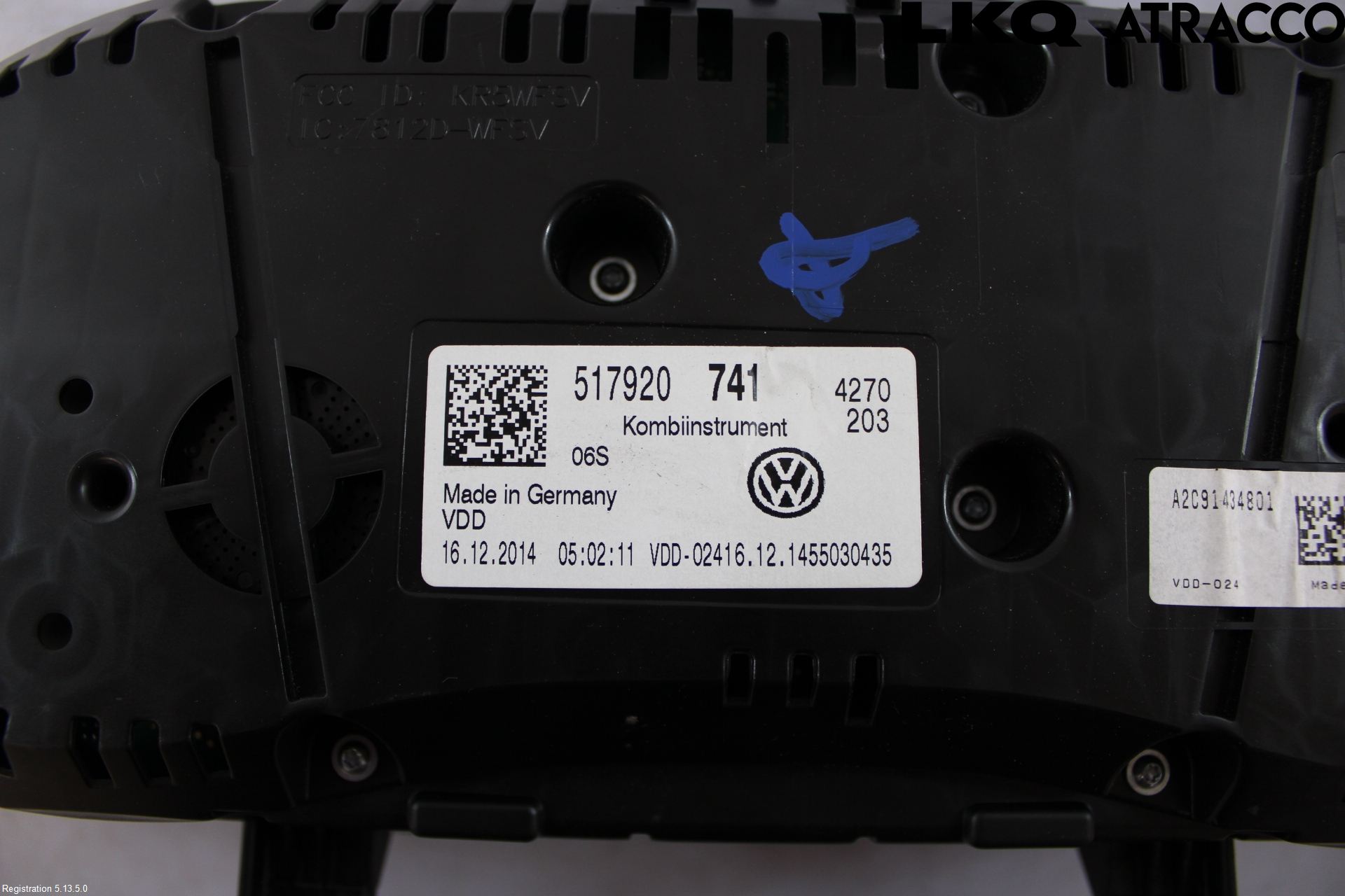 Volkswagen VW GOLF SPORTSVAN 15-20 Instrument Komb