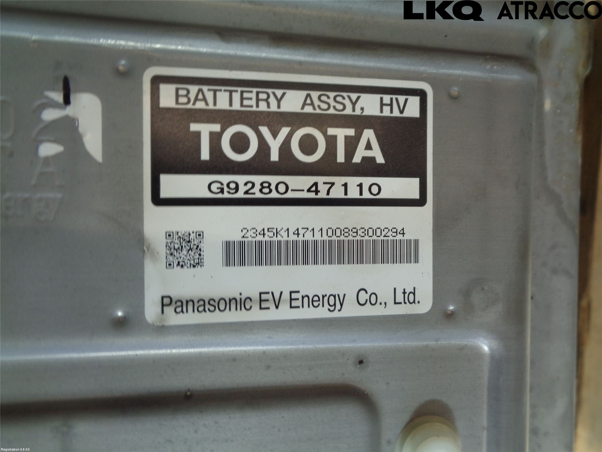 Toyota PRIUS NWH20 04-08 Batteri Högspänning