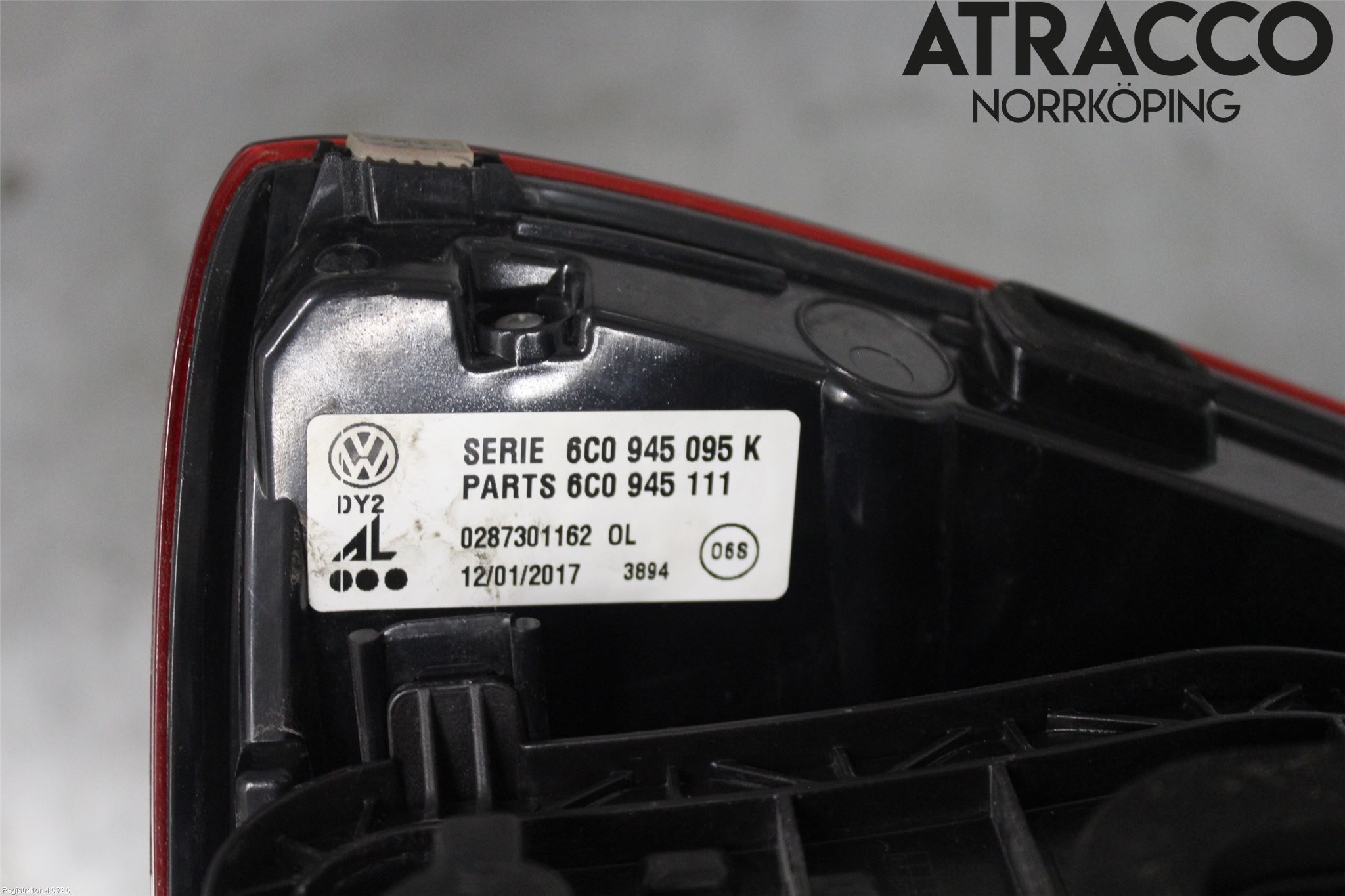 Volkswagen VW POLO 10-17 Bakljus Vänster