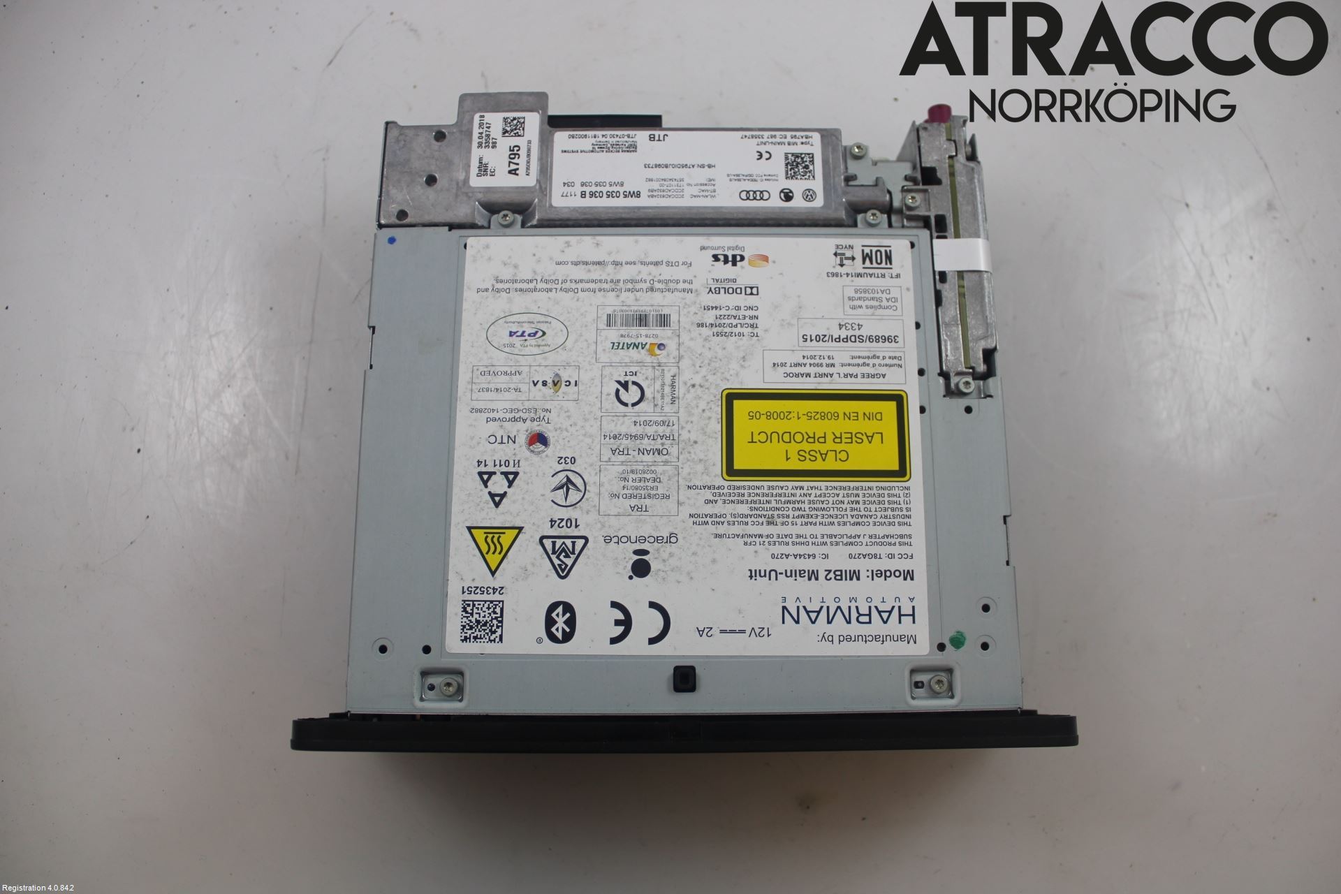 Audi A4/S4 B9 16-19 Cd Radio - Multimediapanel