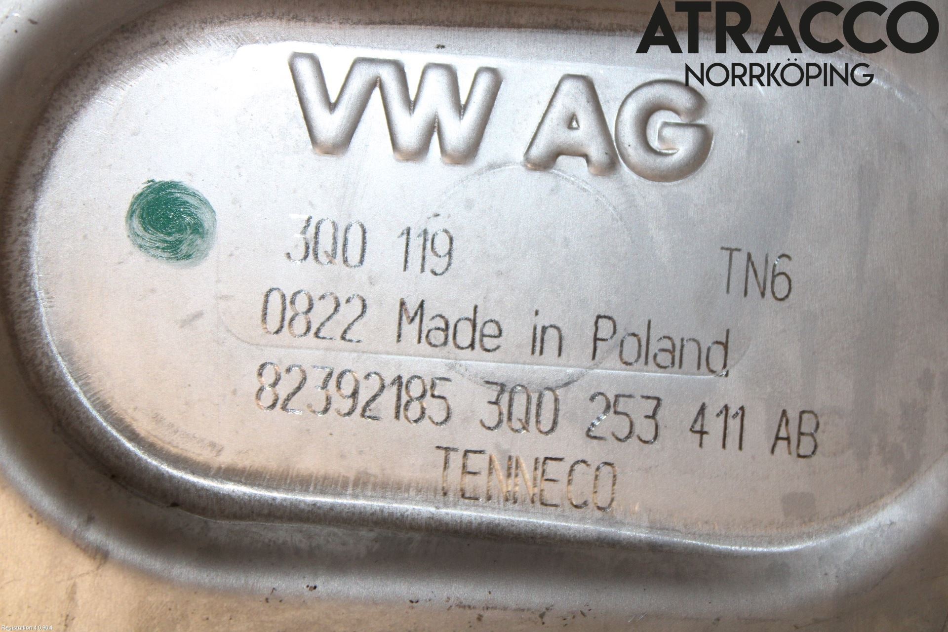 Volkswagen VW PASSAT 20-24 Avgas Mellandämpare