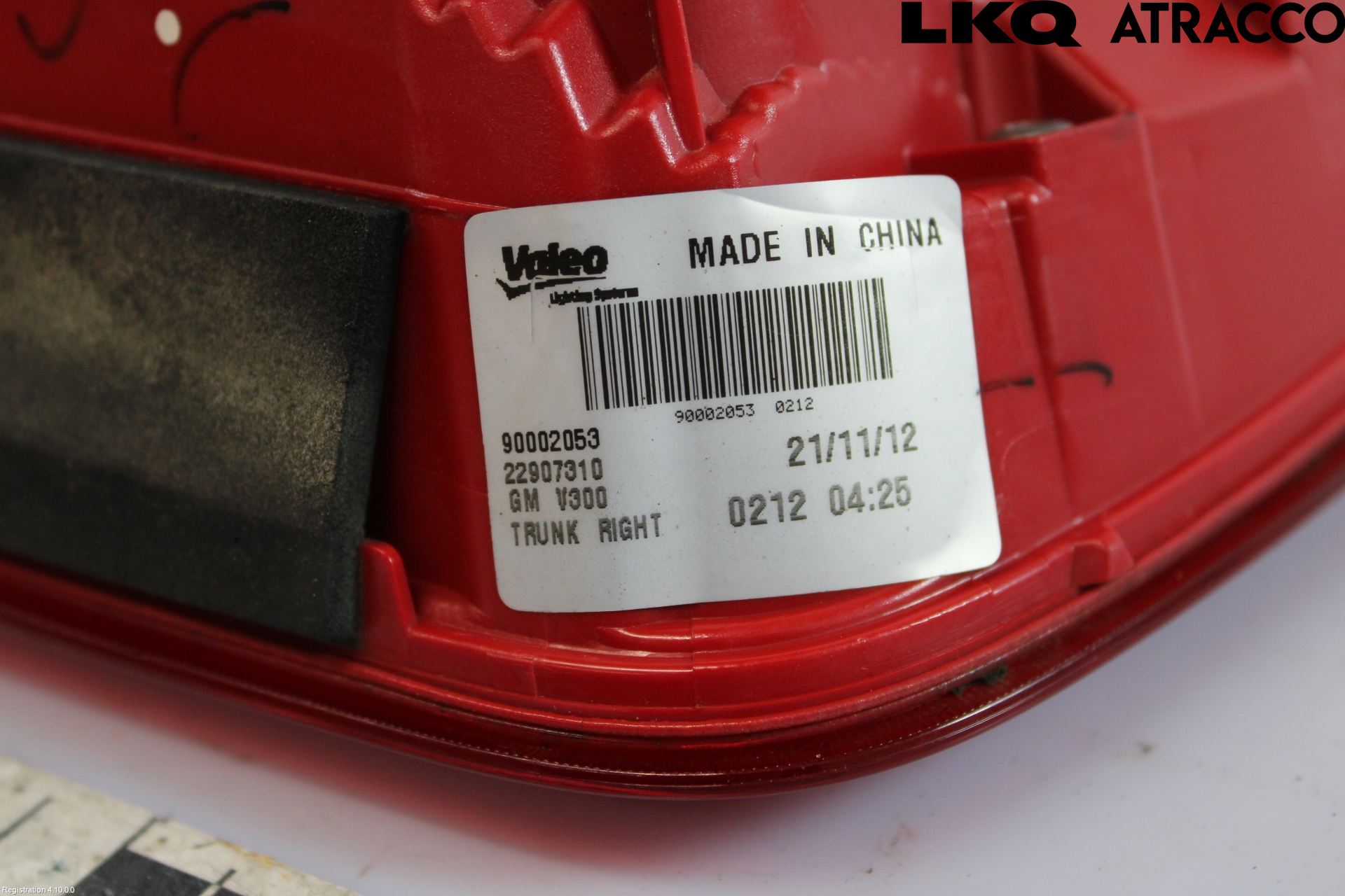 Chevrolet MALIBU Bakljus Lucka Hö