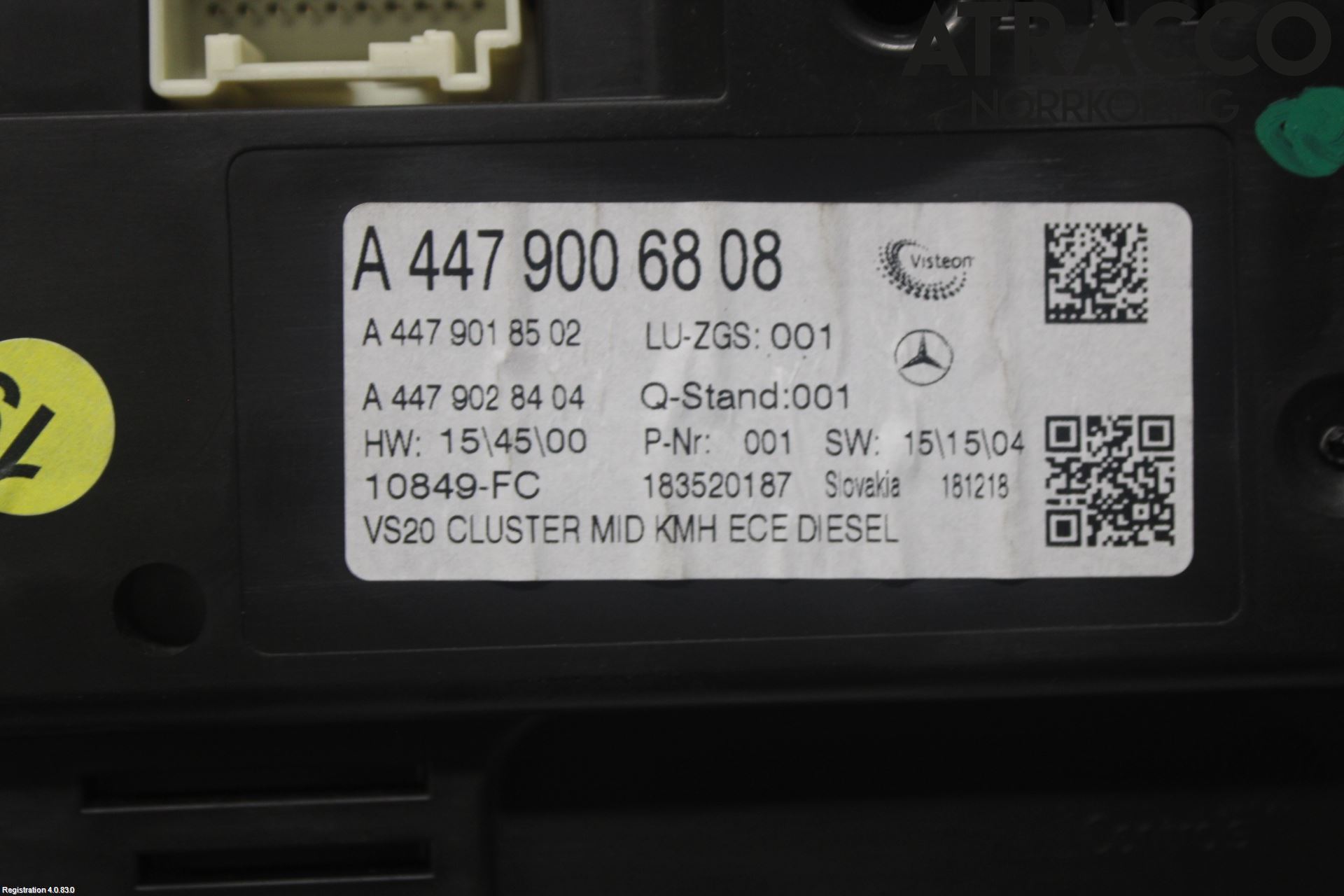 Mercedes-Benz MB VITO/V-KLASS (W640,W447,W448) 14- Instrument Komb