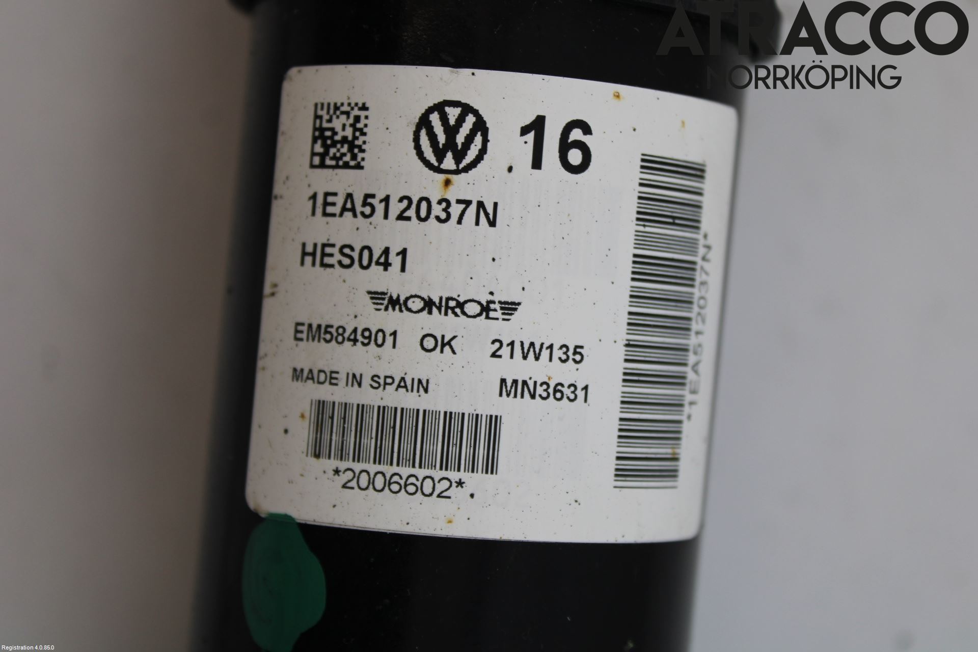 Volkswagen VW ID.4 21- Stötdämpare Bak