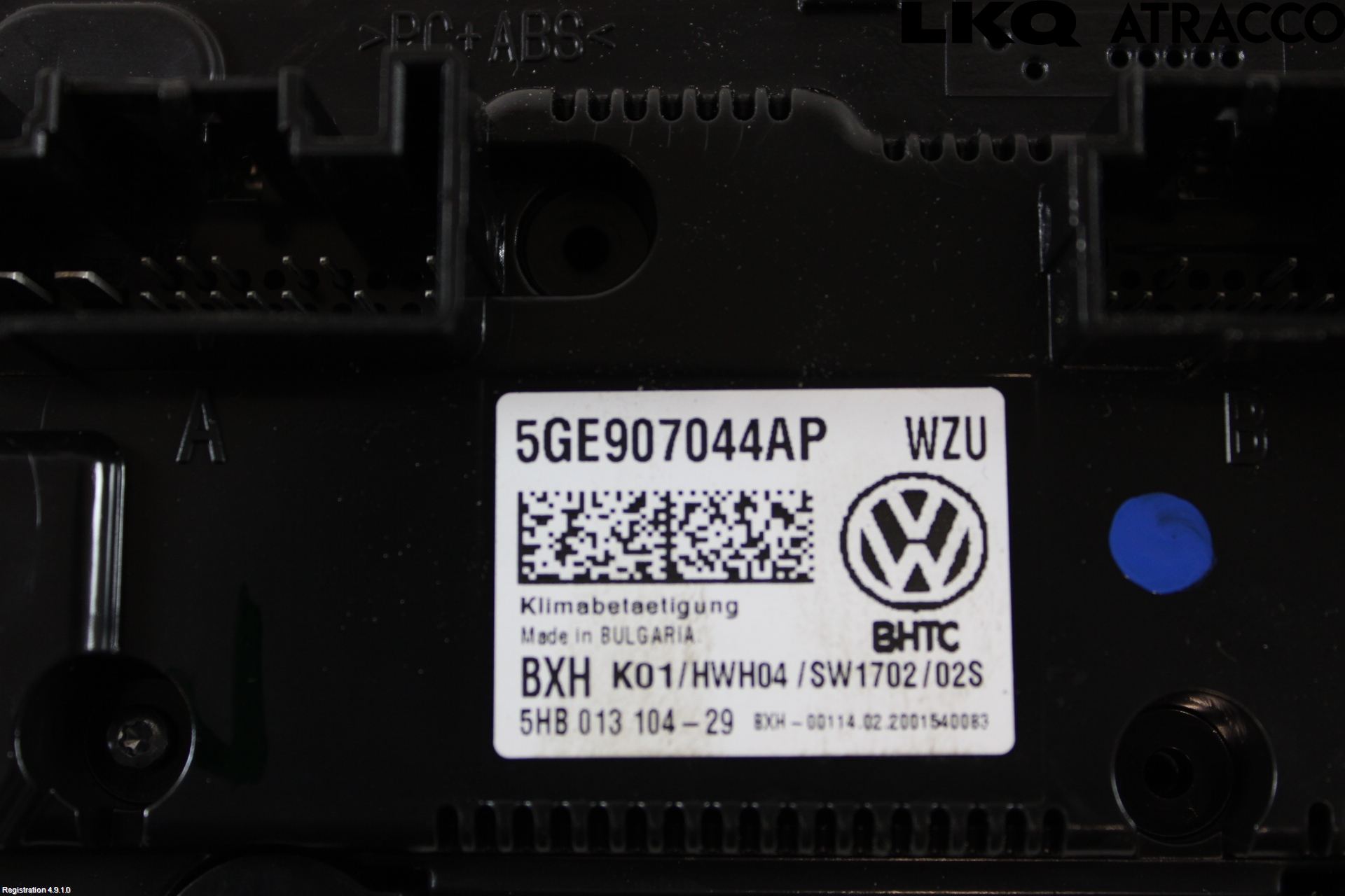 Volkswagen VW GOLF / E-GOLF VII 13-20 Värmereglage