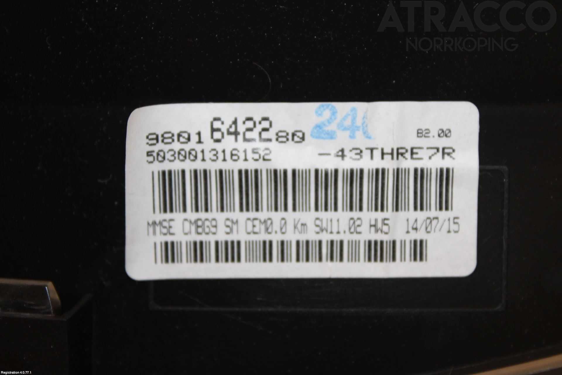 Peugeot PARTNER 08-15 Instrument Komb