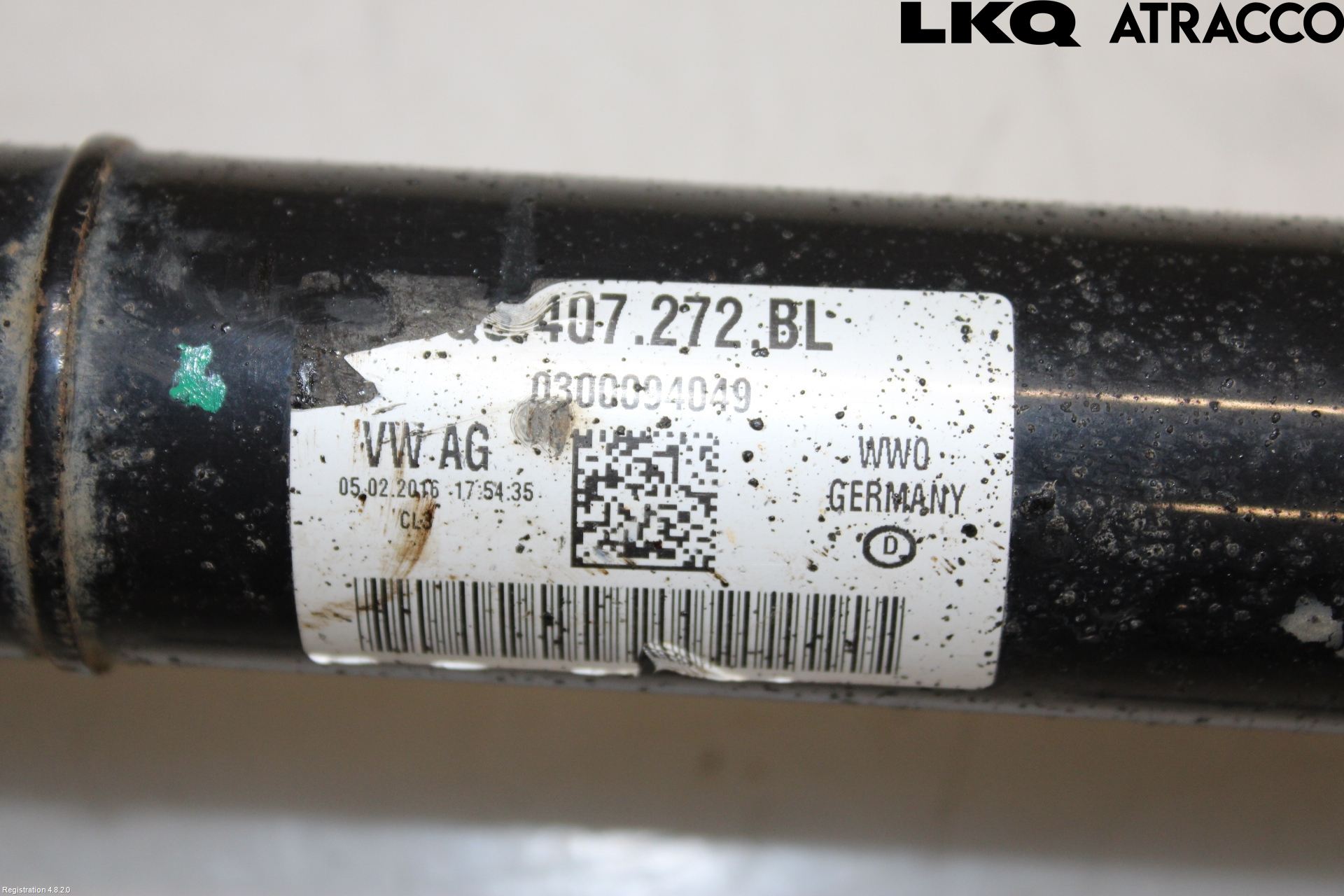 Volkswagen VW CADDY 16-20 Drivaxel Fram Höger