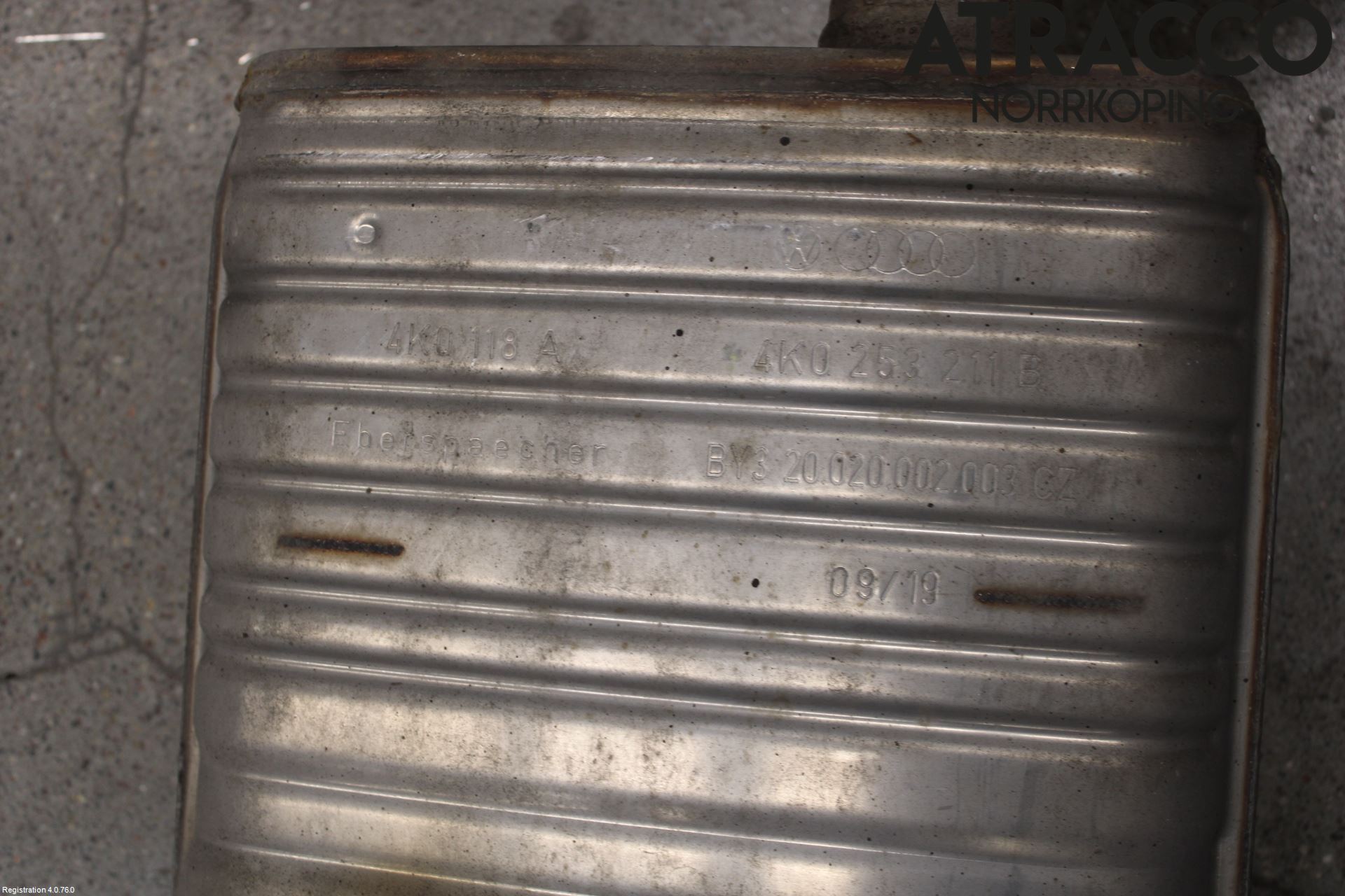 Audi A6 F2/C8 19- Avgas Mellandämpare