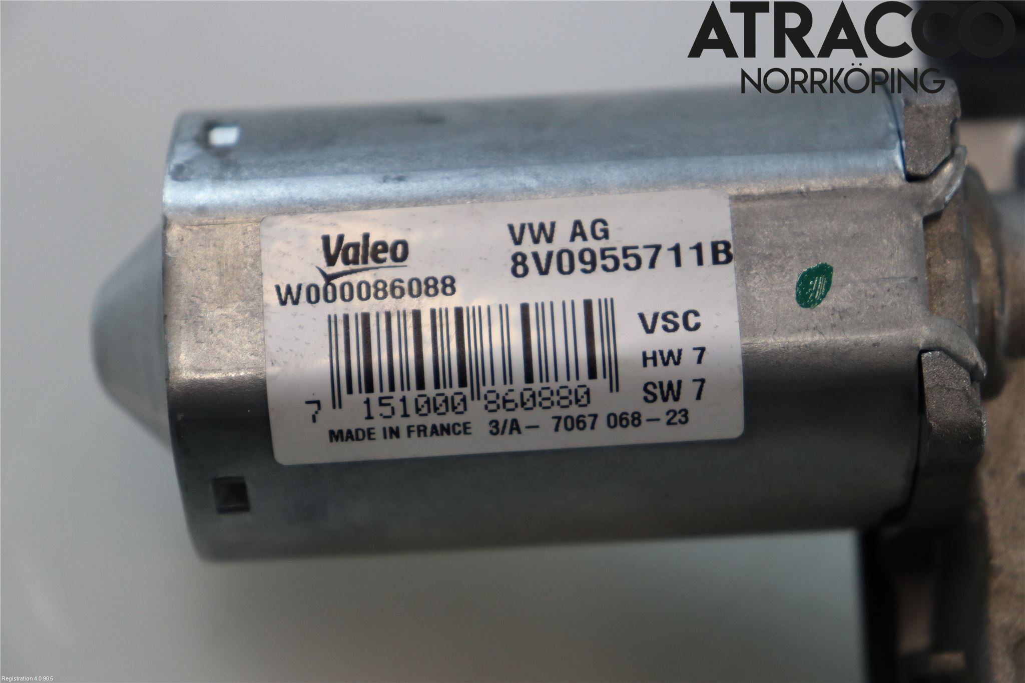 Audi A1 19- Torkarmotor Baklucka