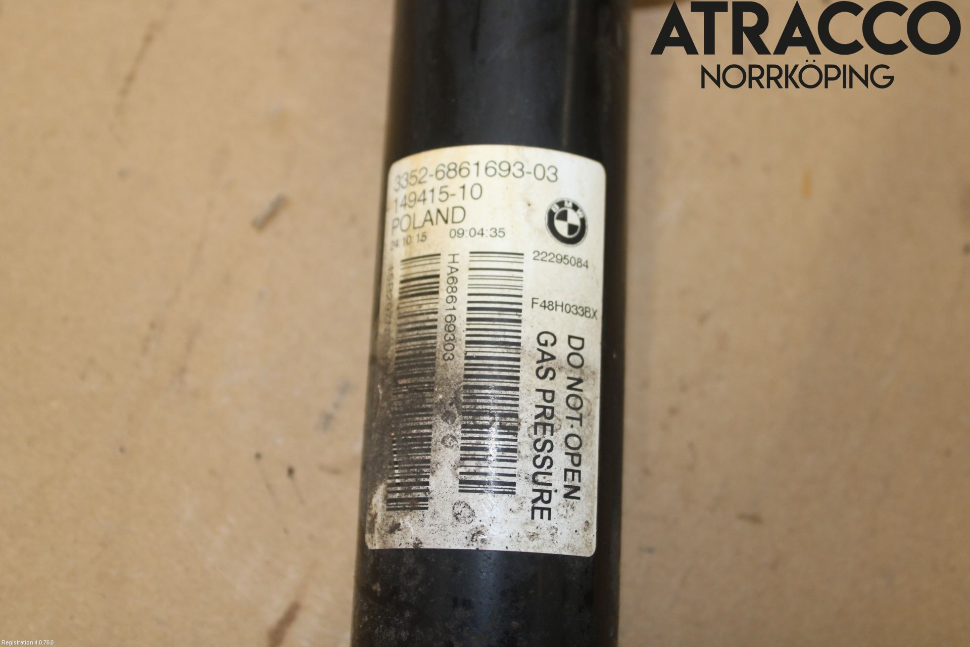 BMW X1 F48 15-22 Stötdämpare Bak