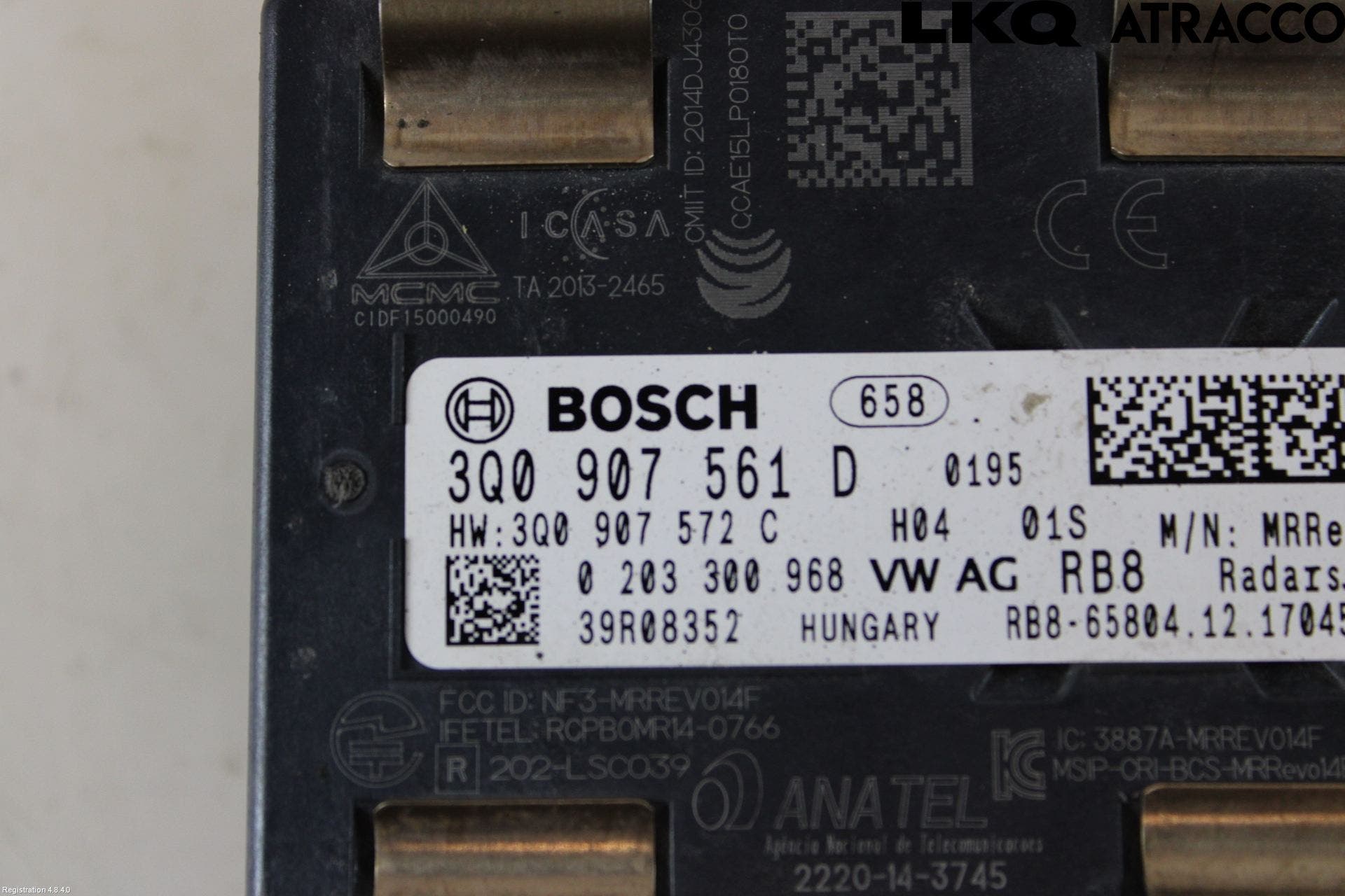 Volkswagen VW PASSAT 15-19 Sensor Aktivt Kollisionsskydd