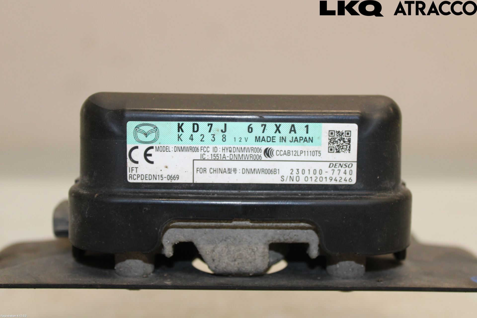 Mazda CX-3 Sensor Aktivt Kollisionsskydd